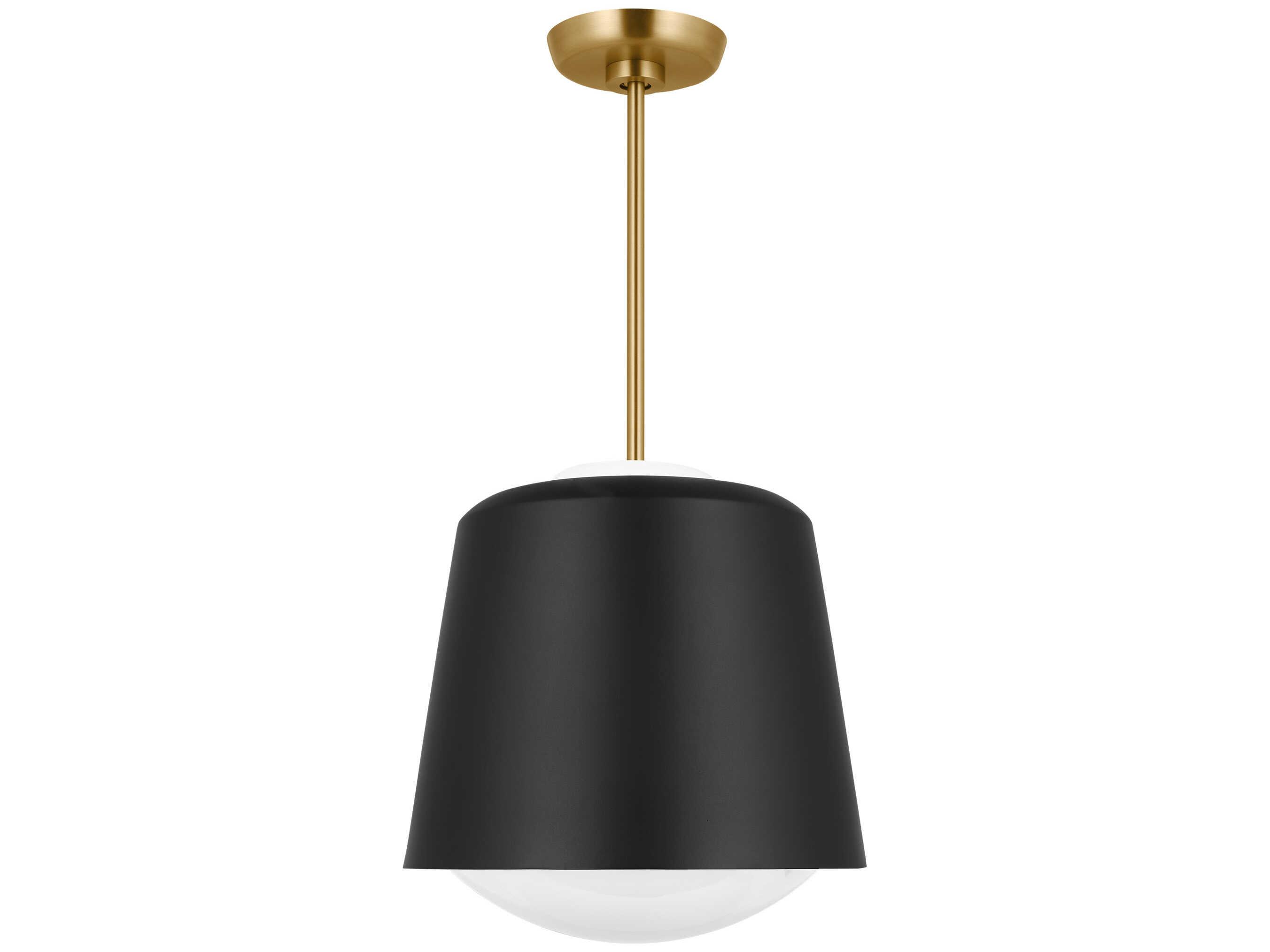 Visual Comfort Studio Draper 1-Light Midnight Black Bowl Mini Pendant