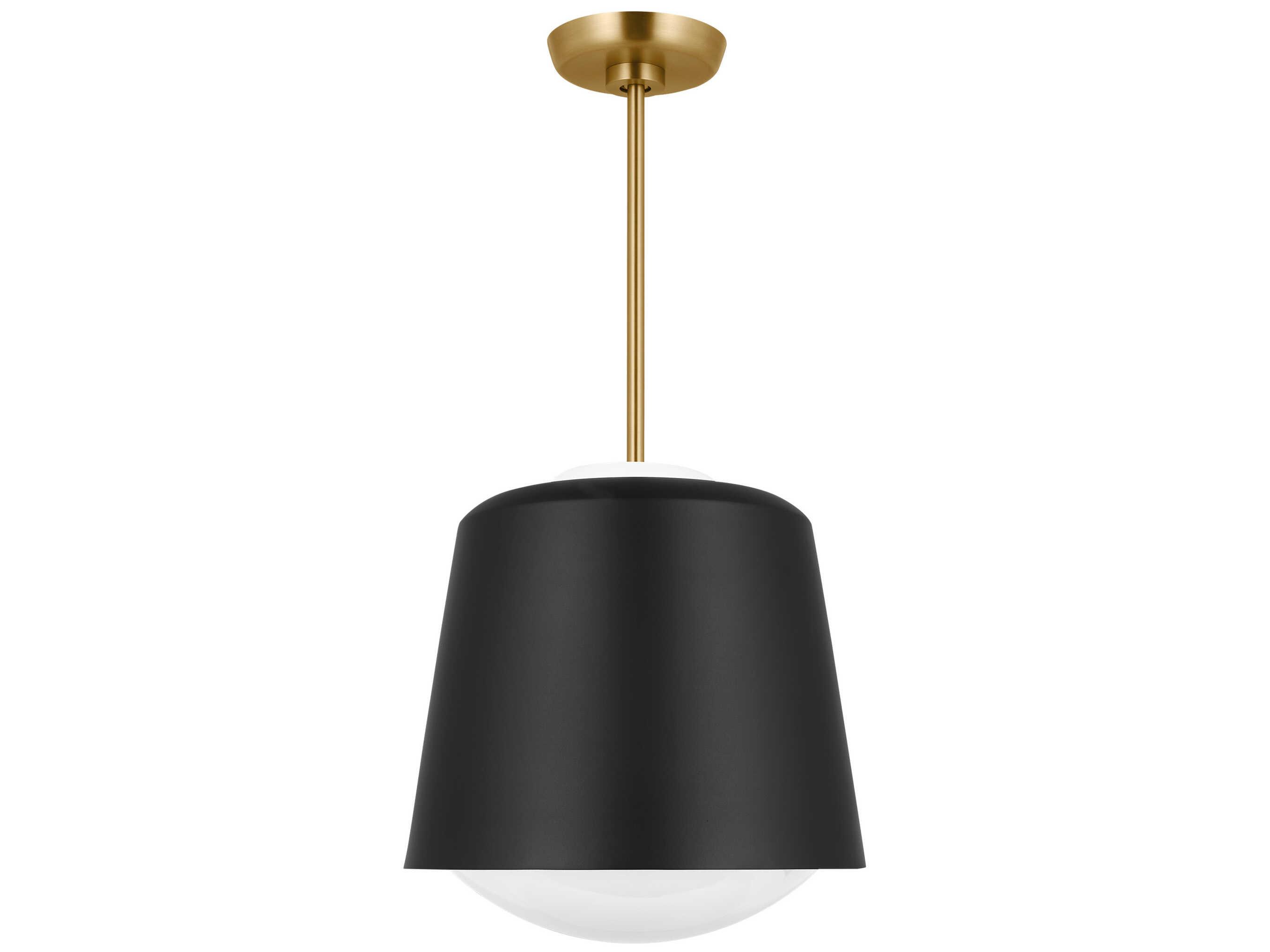 Visual Comfort Studio Draper 1-Light Midnight Black Bowl Mini Pendant