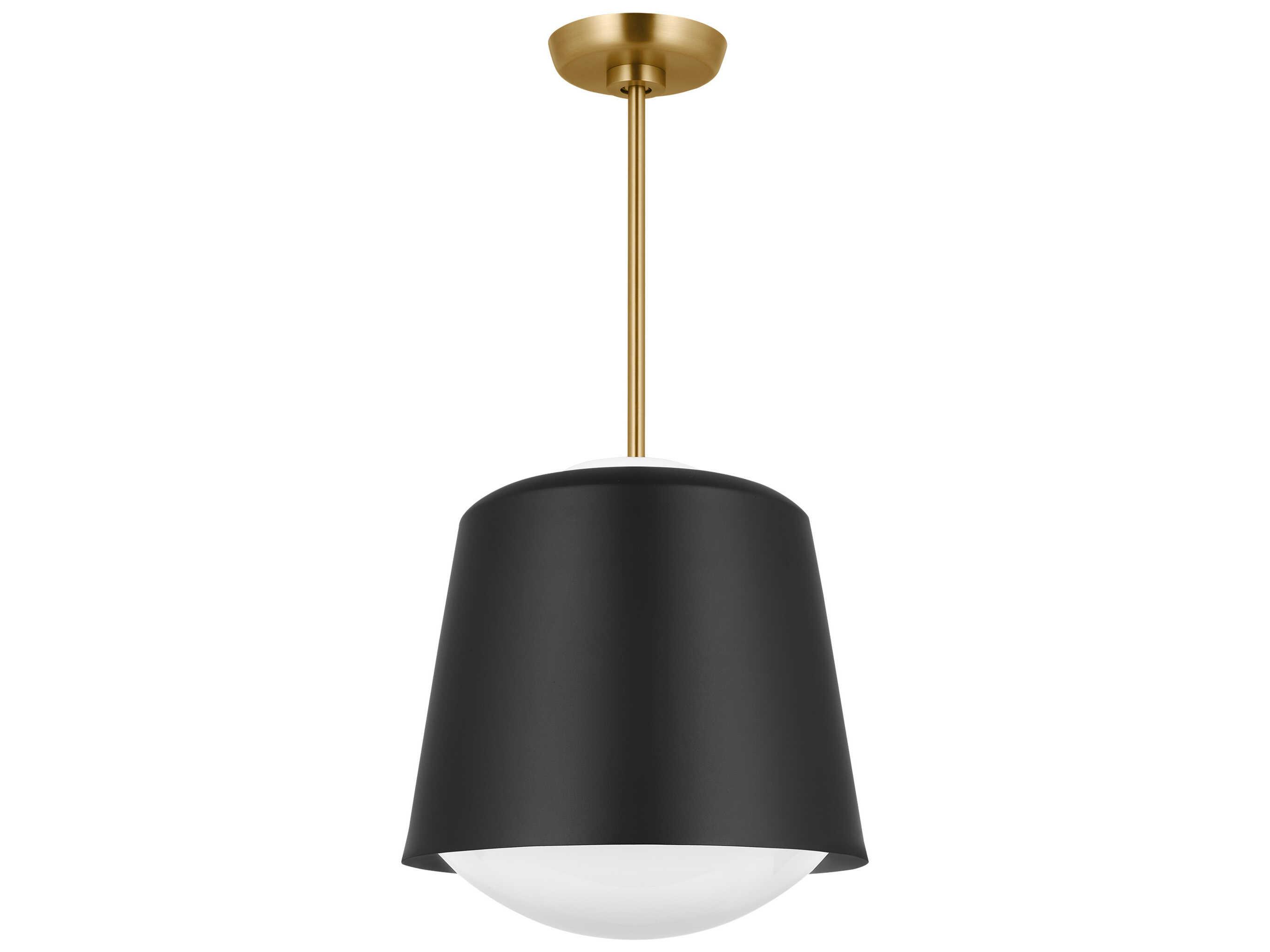 Visual Comfort Studio Draper 1-Light Midnight Black Bowl Mini Pendant