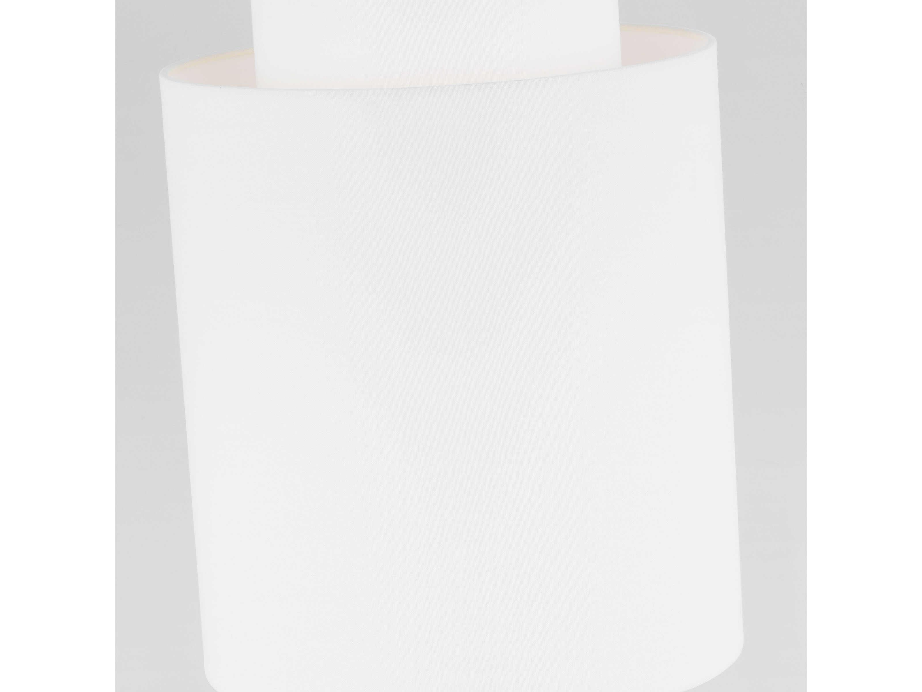 Visual Comfort Studio Sawyer 1-Light Burnished Brass White Pendant