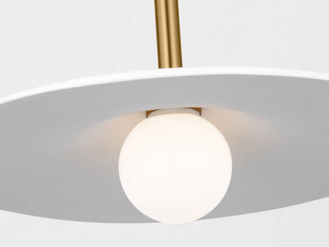 Visual Comfort Studio Endicott 1-Light Burnished Brass Pendant