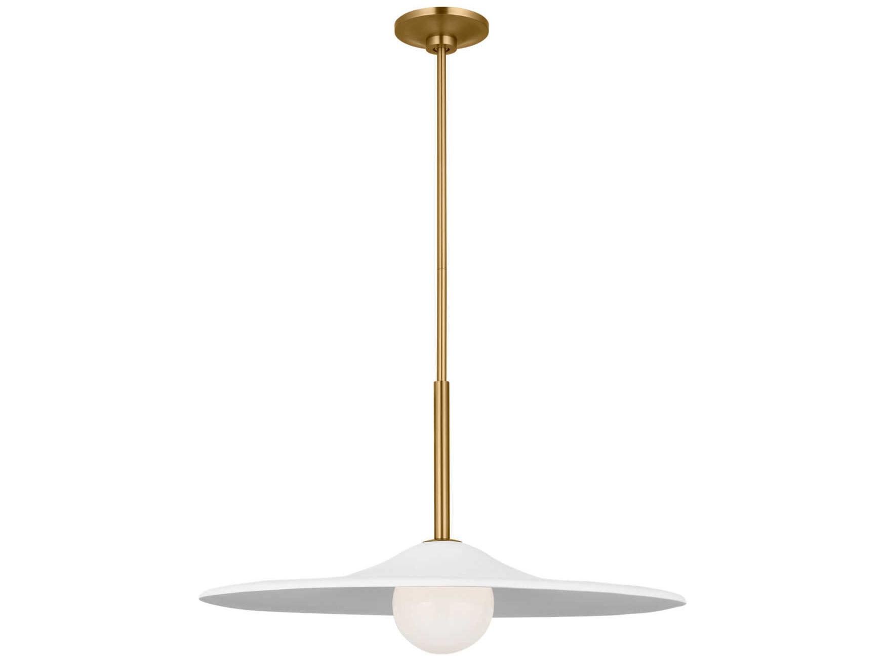 Visual Comfort Studio Endicott 1-Light Burnished Brass Globe Pendant