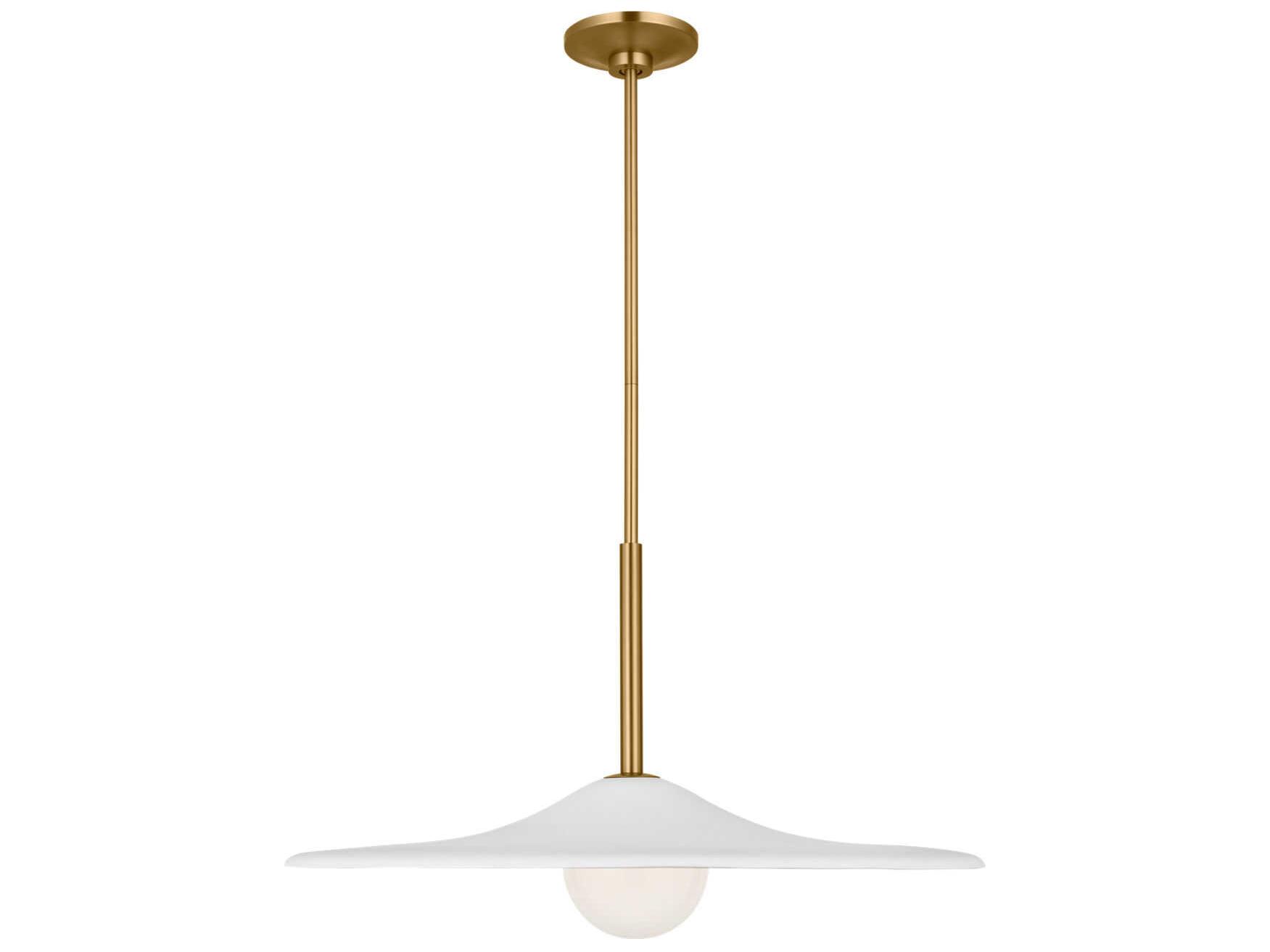 Visual Comfort Studio Endicott 1-Light Burnished Brass Globe Pendant