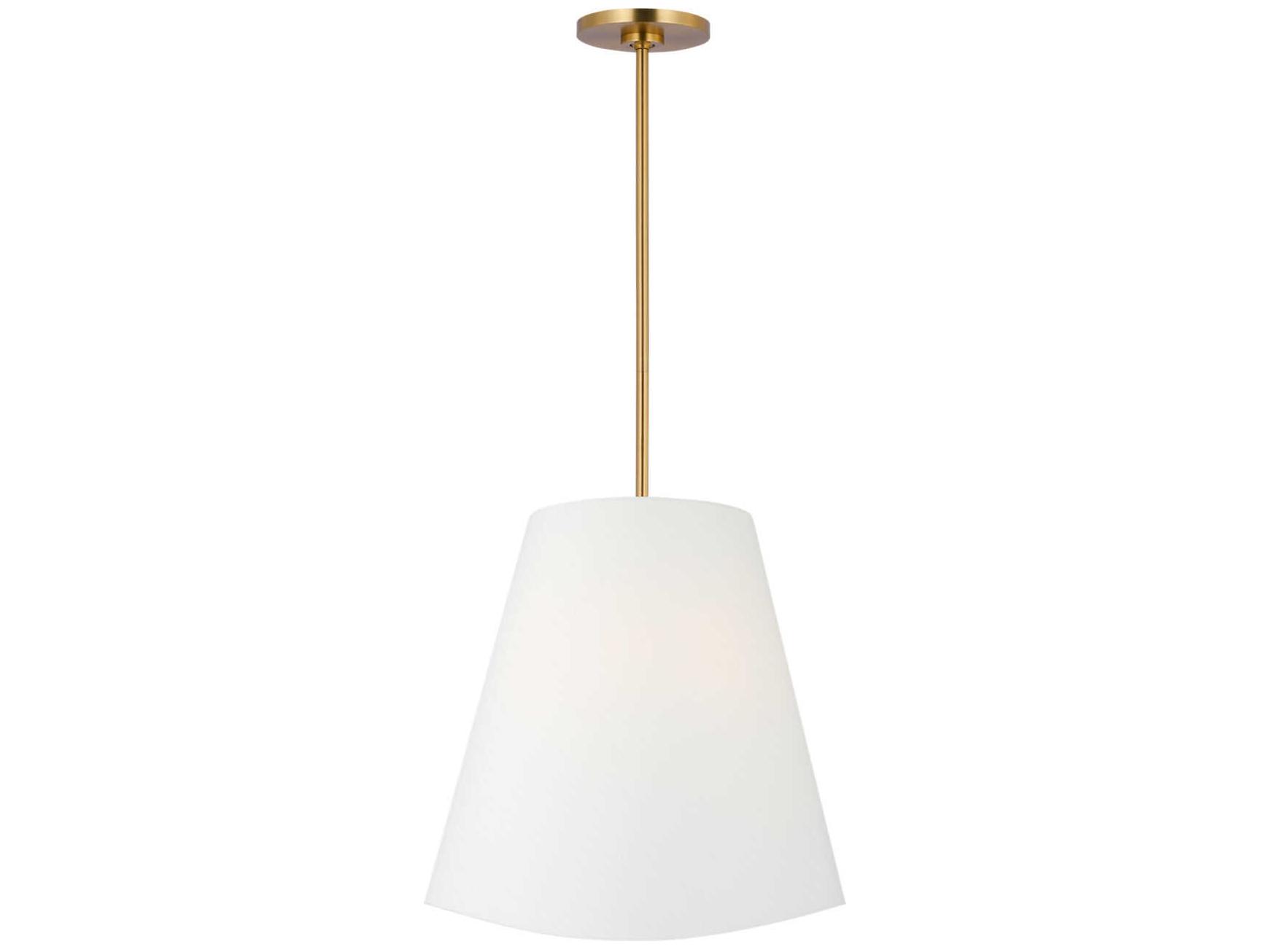 Visual Comfort Studio Beauvoir 3-Light Burnished Brass Pendant