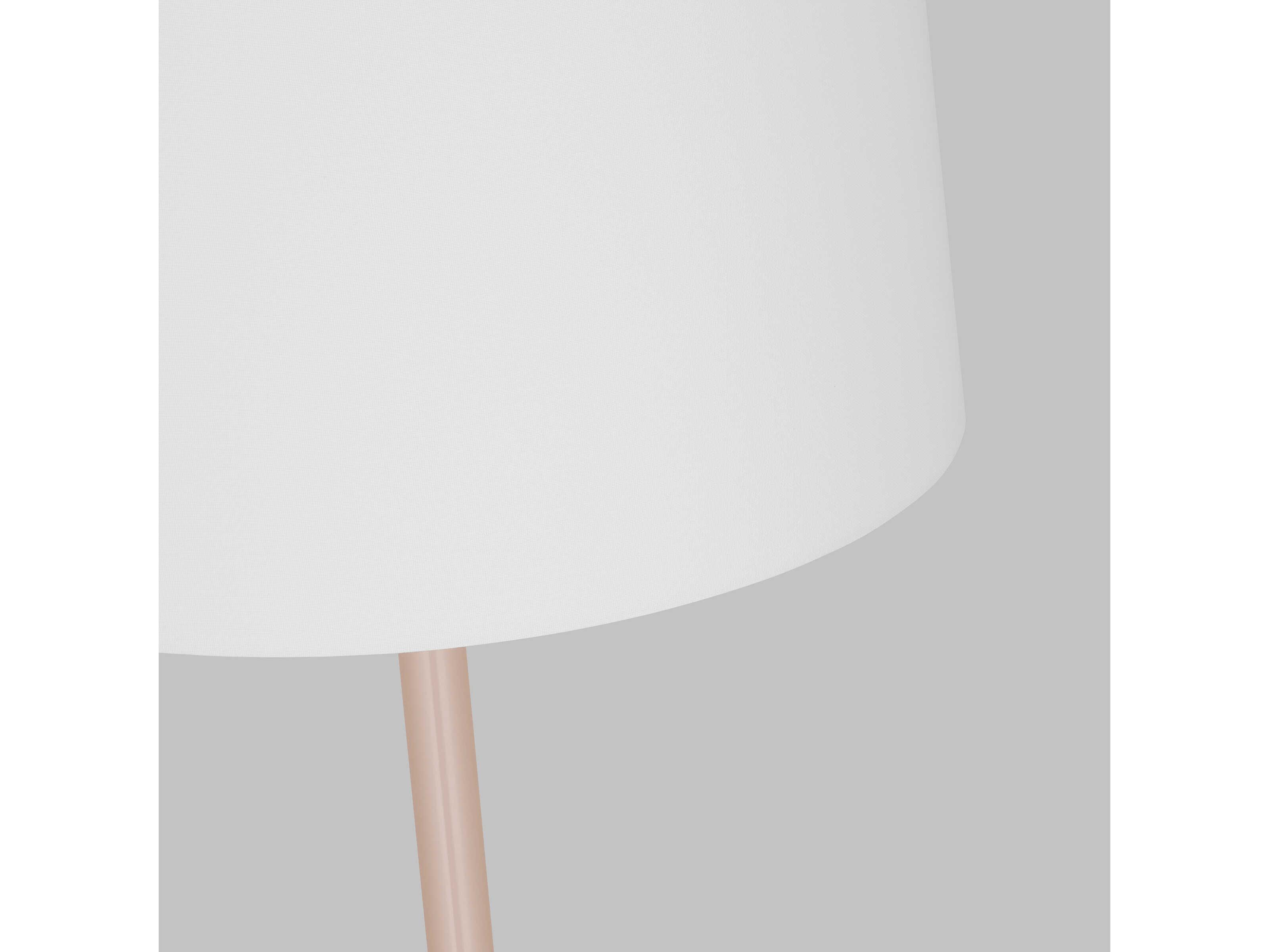 Visual Comfort Studio Monroe Burnished Brass Blush White Linen Fabric Pink Floor Lamp
