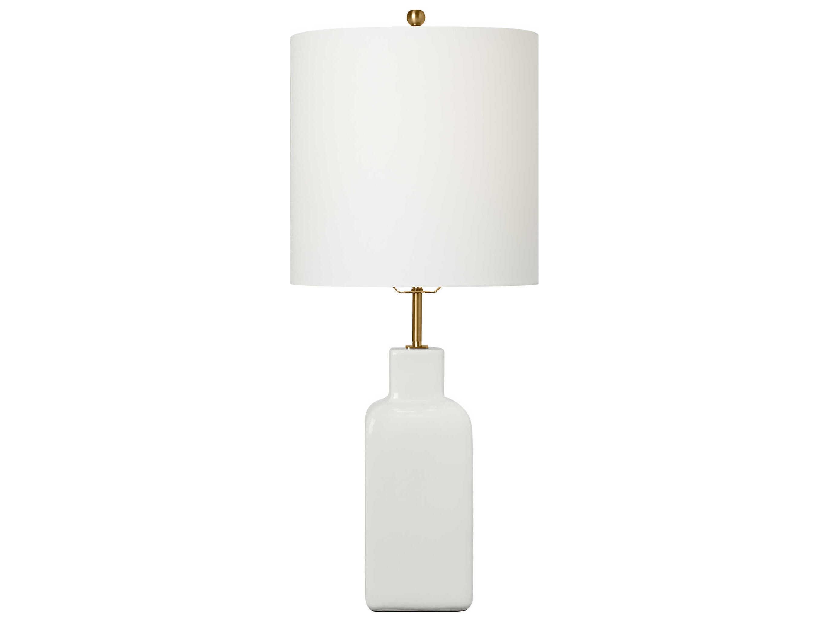 Visual Comfort Studio Anderson New White Linen Buffet Lamp