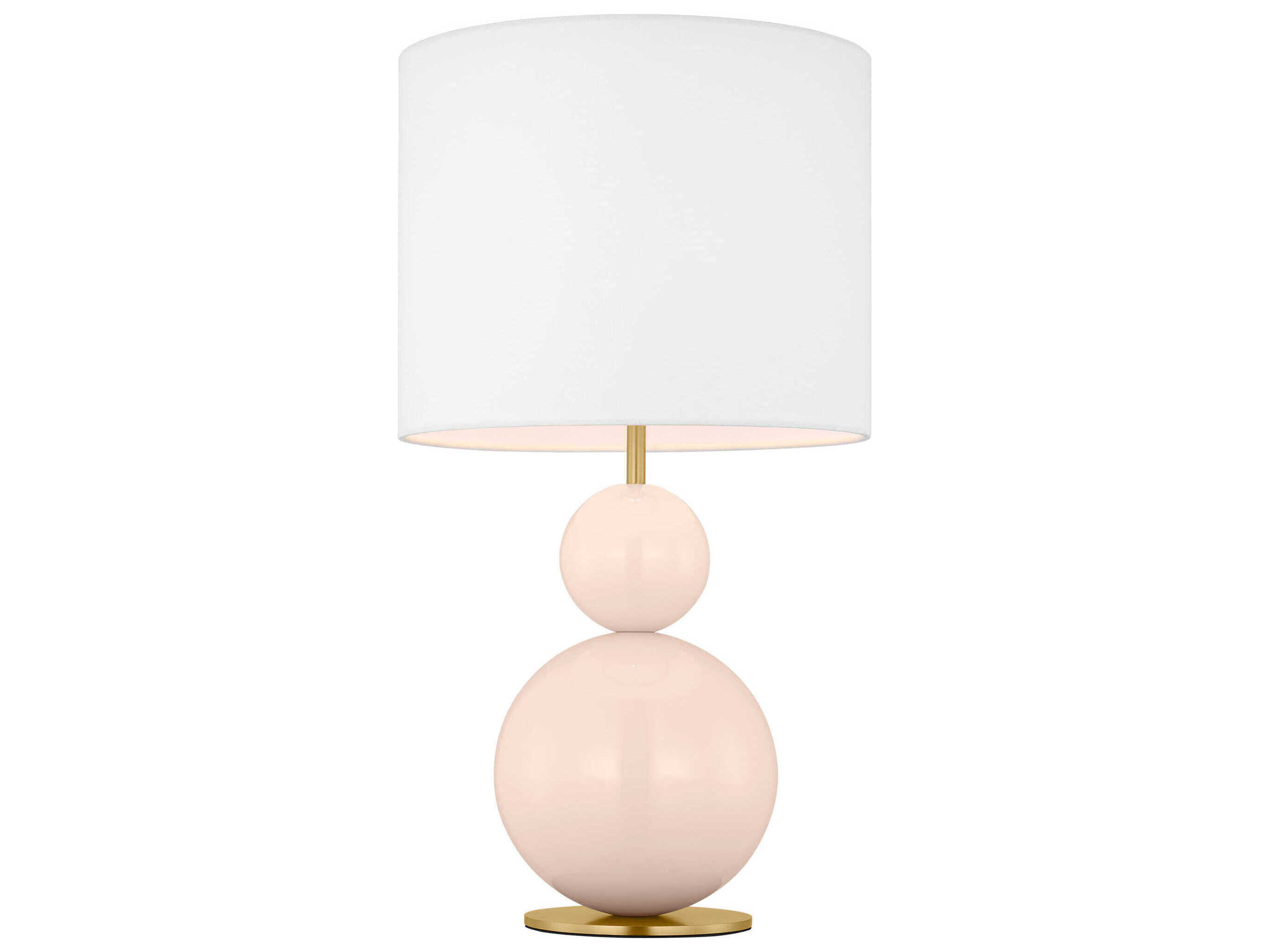 Visual Comfort Studio Suki Blush White Linen Pink Table Lamp
