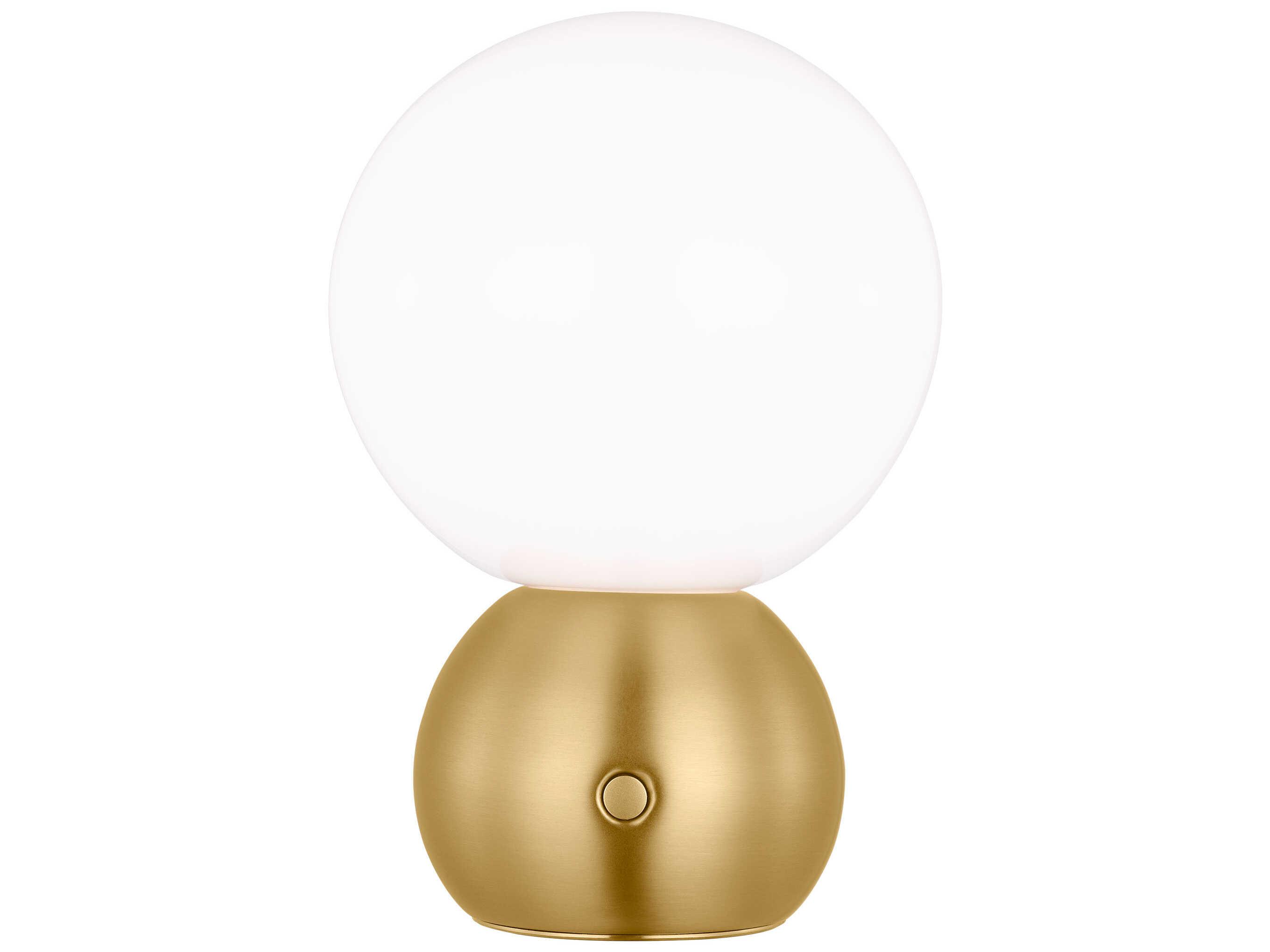 Visual Comfort Studio Suki Burnished Brass Milk Glass Table Lamp