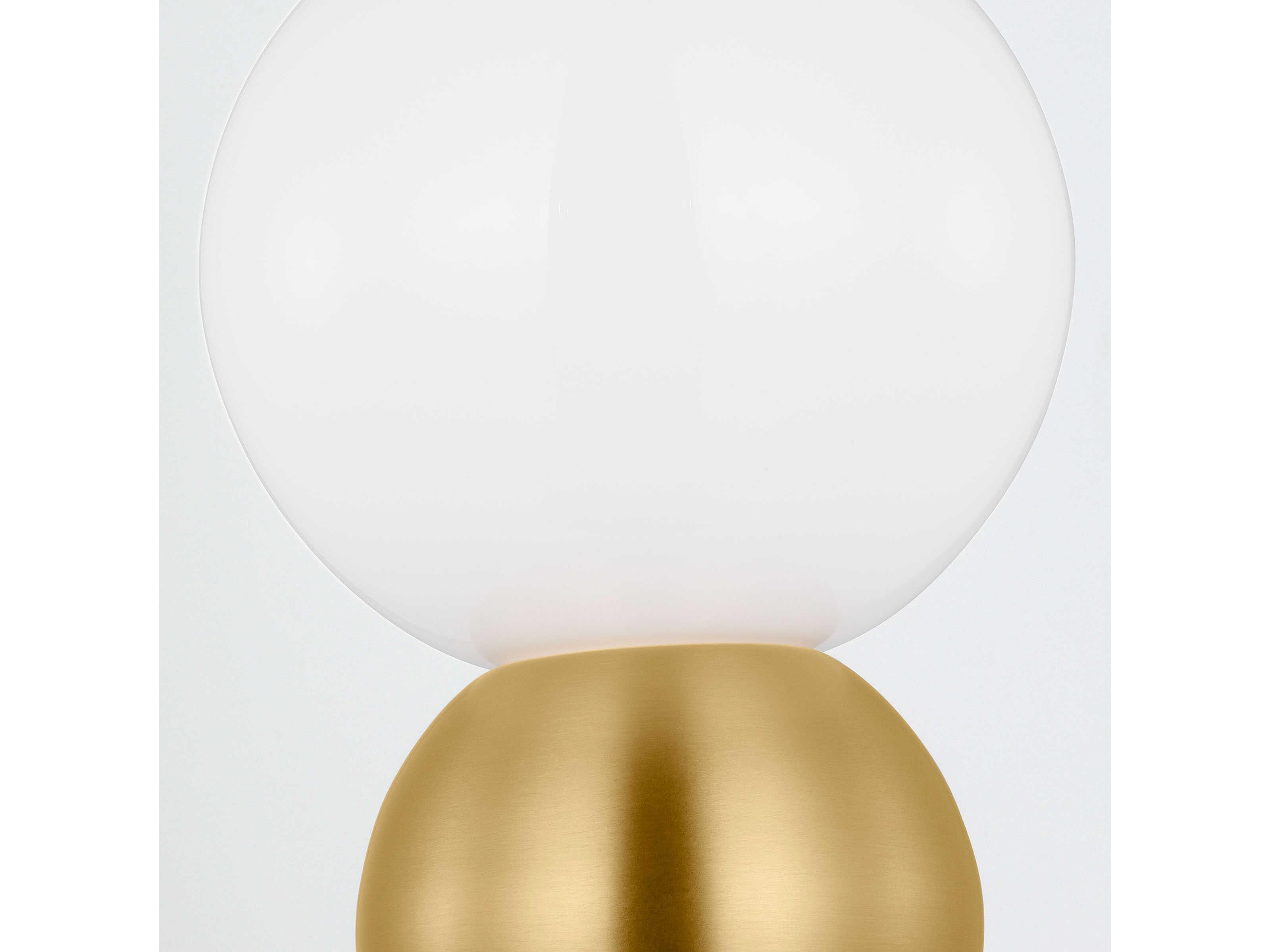 Visual Comfort Studio Suki Burnished Brass Milk Glass Table Lamp