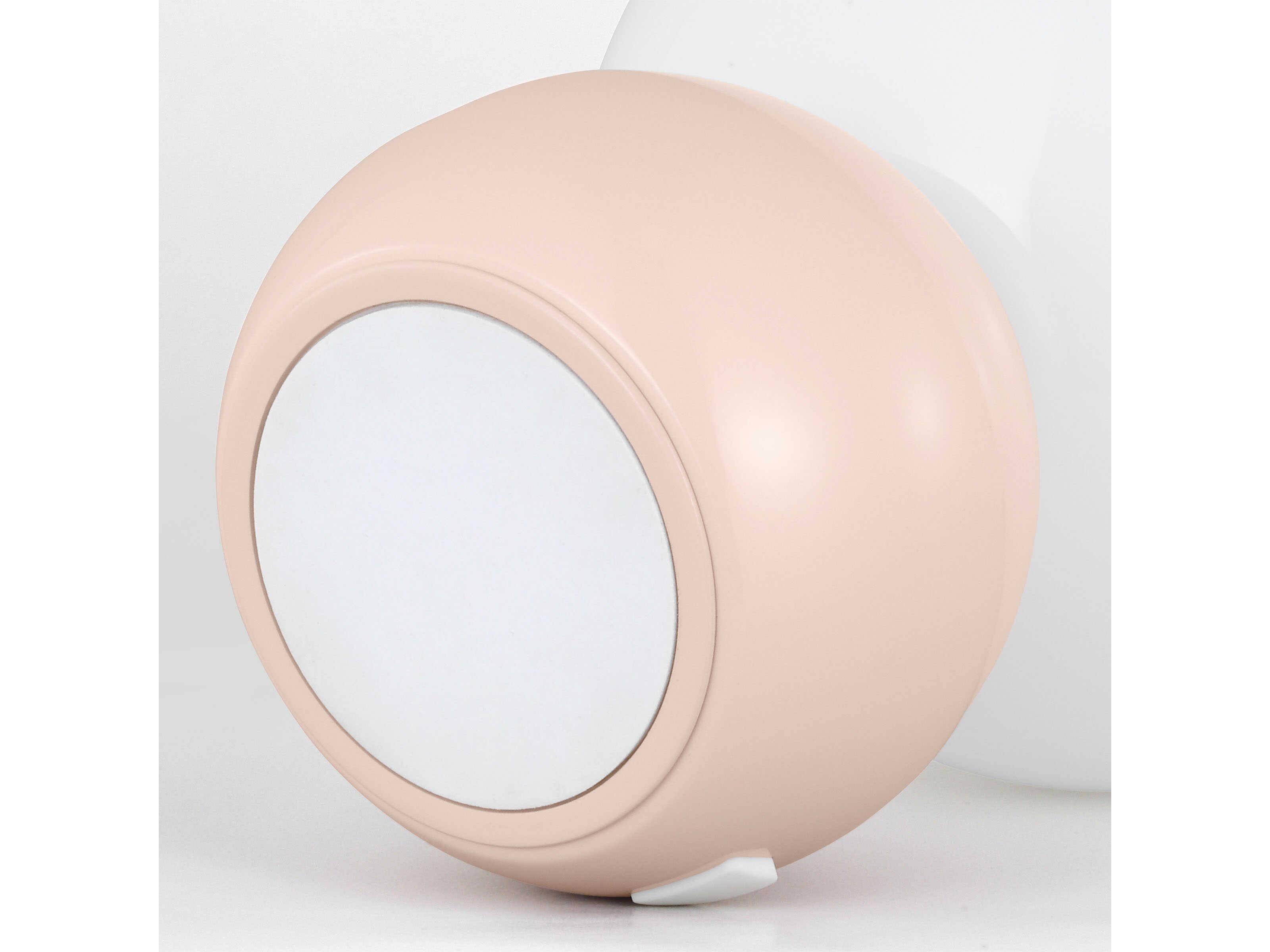 Visual Comfort Studio Suki Blush Milk Glass Pink Table Lamp