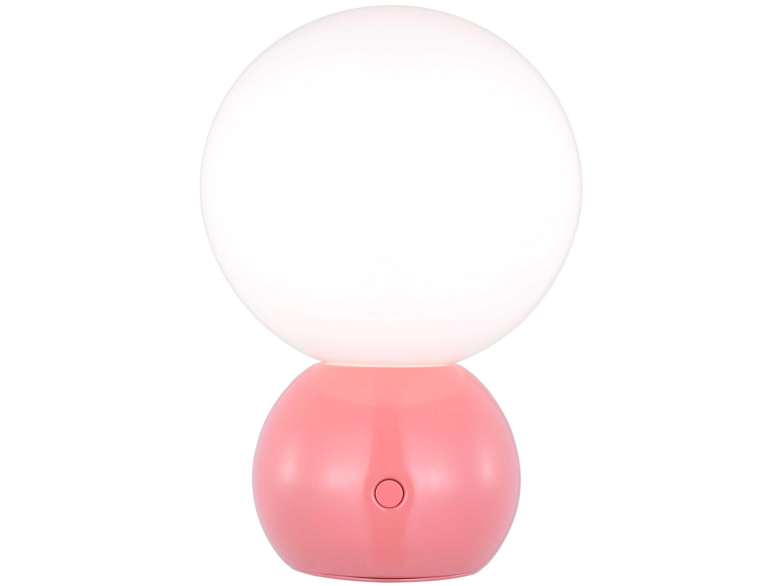 Visual Comfort Studio Suki Coral Milk Glass Pink Table Lamp
