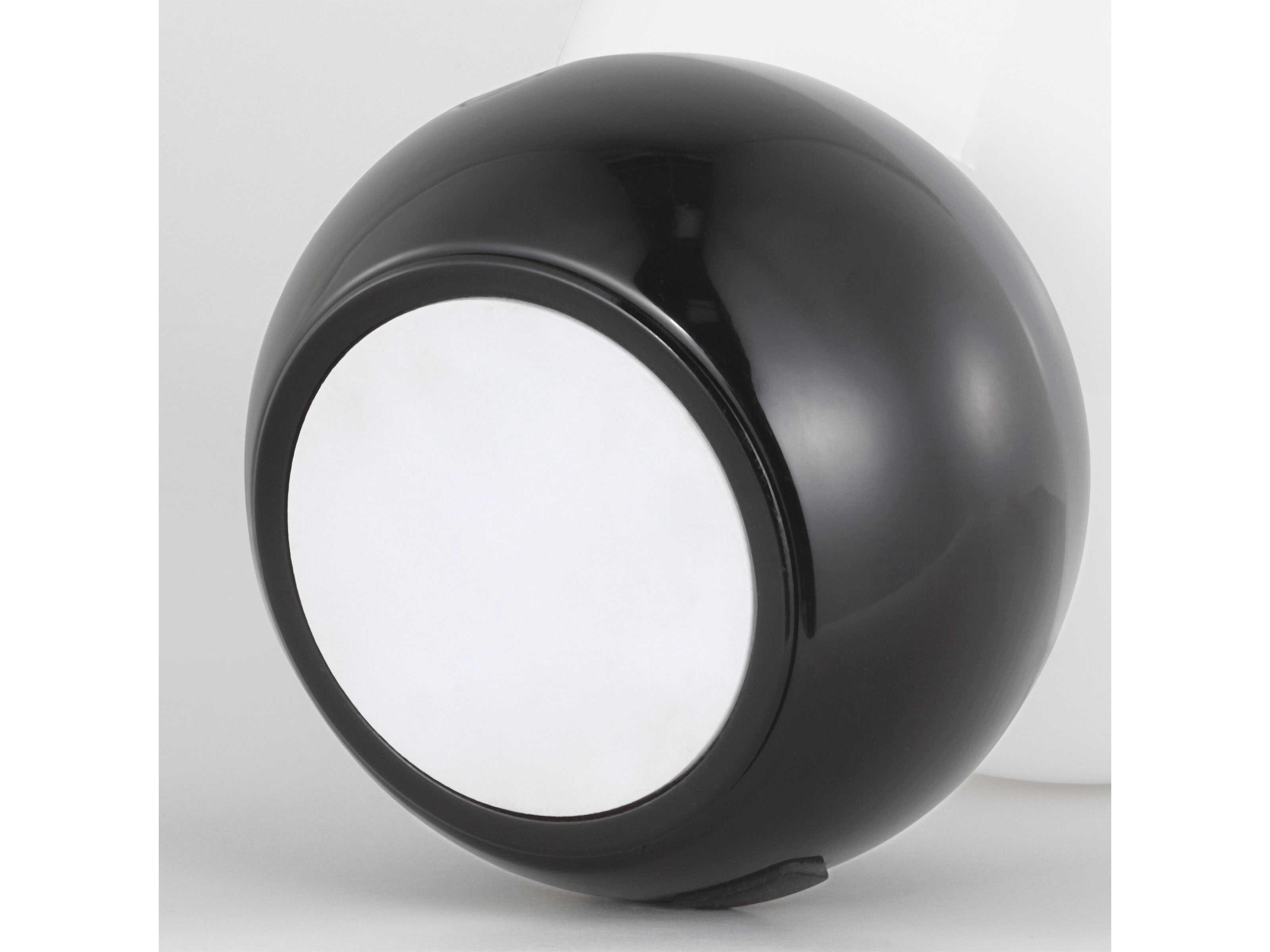 Visual Comfort Studio Suki Gloss Black Milk Glass Table Lamp