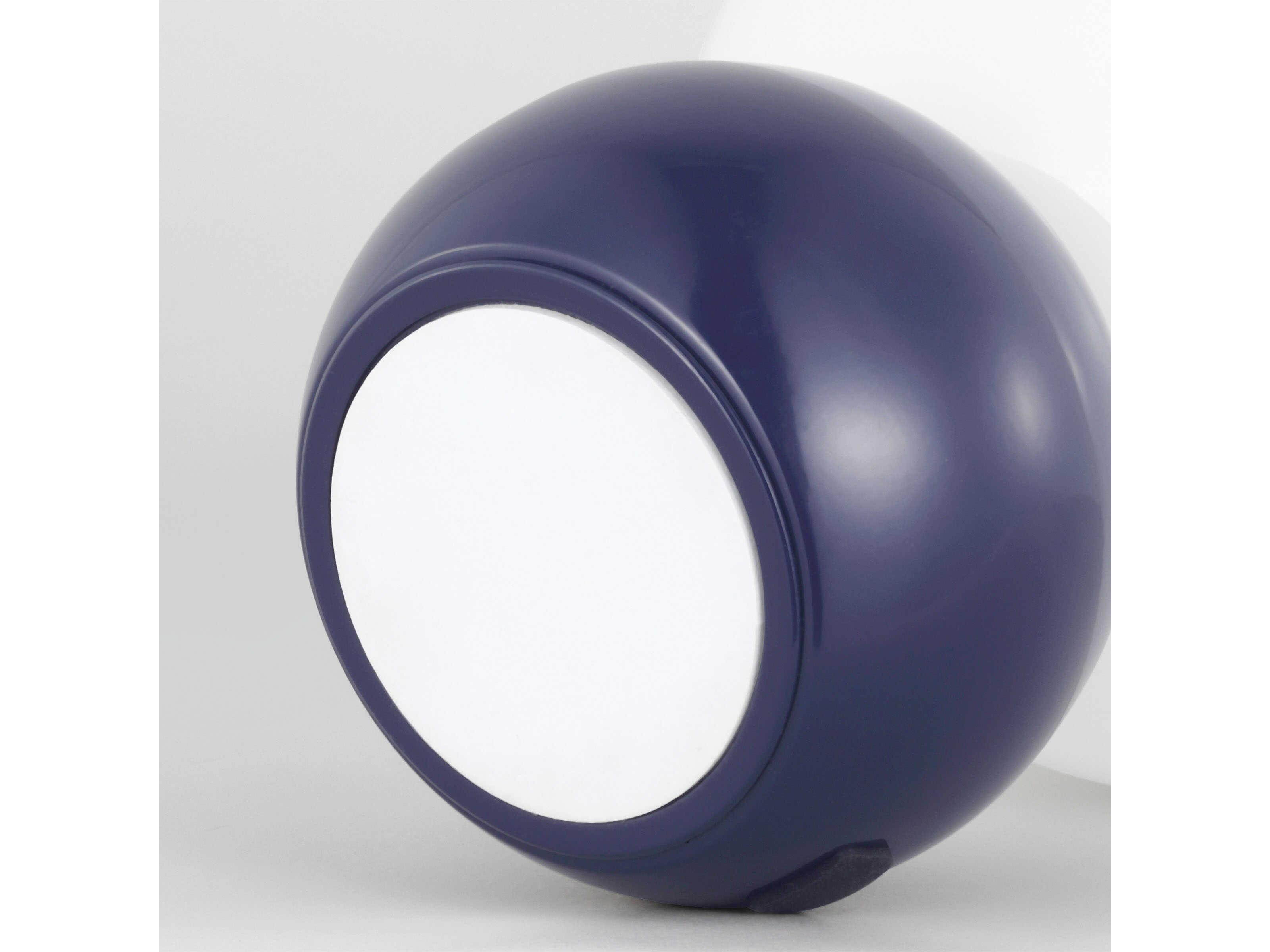 Visual Comfort Studio Suki Navy Milk Glass Blue Table Lamp