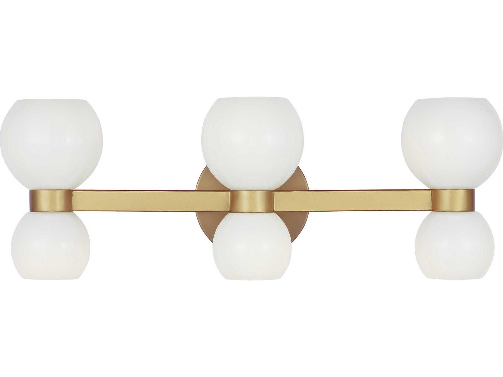 Visual Comfort Studio Londyn 6-Light Burnished Brass Vanity Light