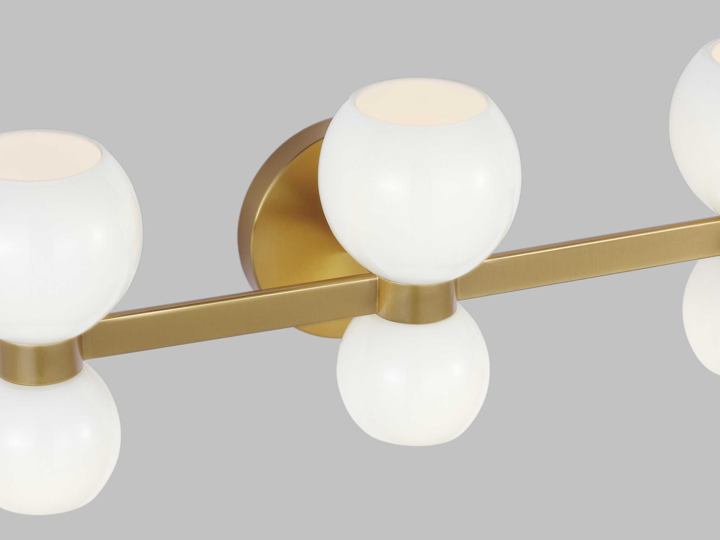 Visual Comfort Studio Londyn 6-Light Burnished Brass Vanity Light
