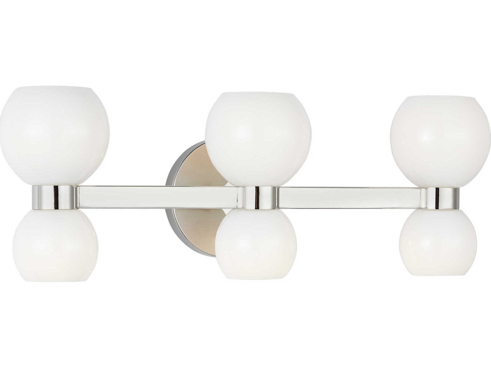 Visual Comfort Studio Londyn 6-Light Polished Nickel Vanity Light