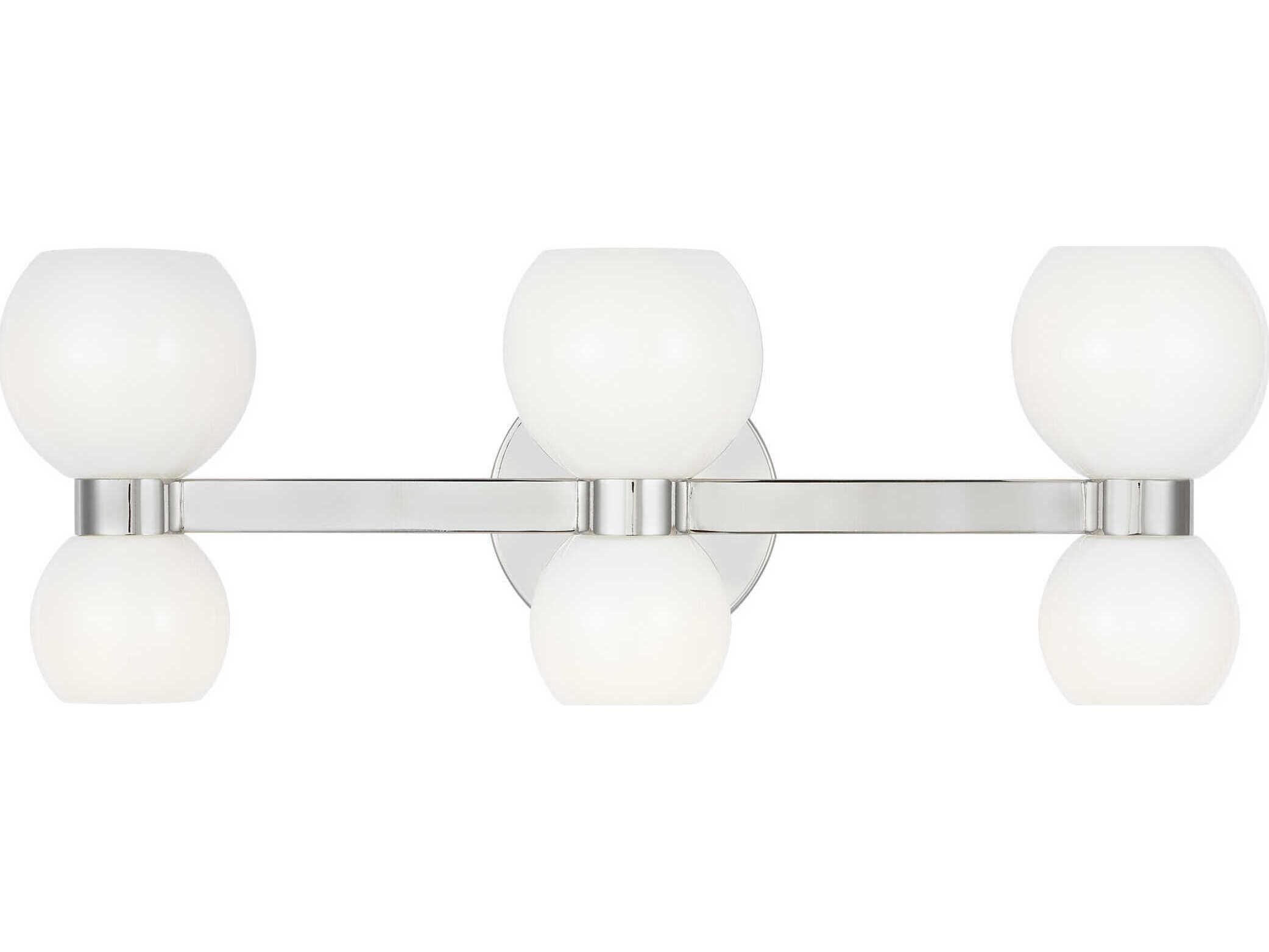 Visual Comfort Studio Londyn 6-Light Polished Nickel Vanity Light