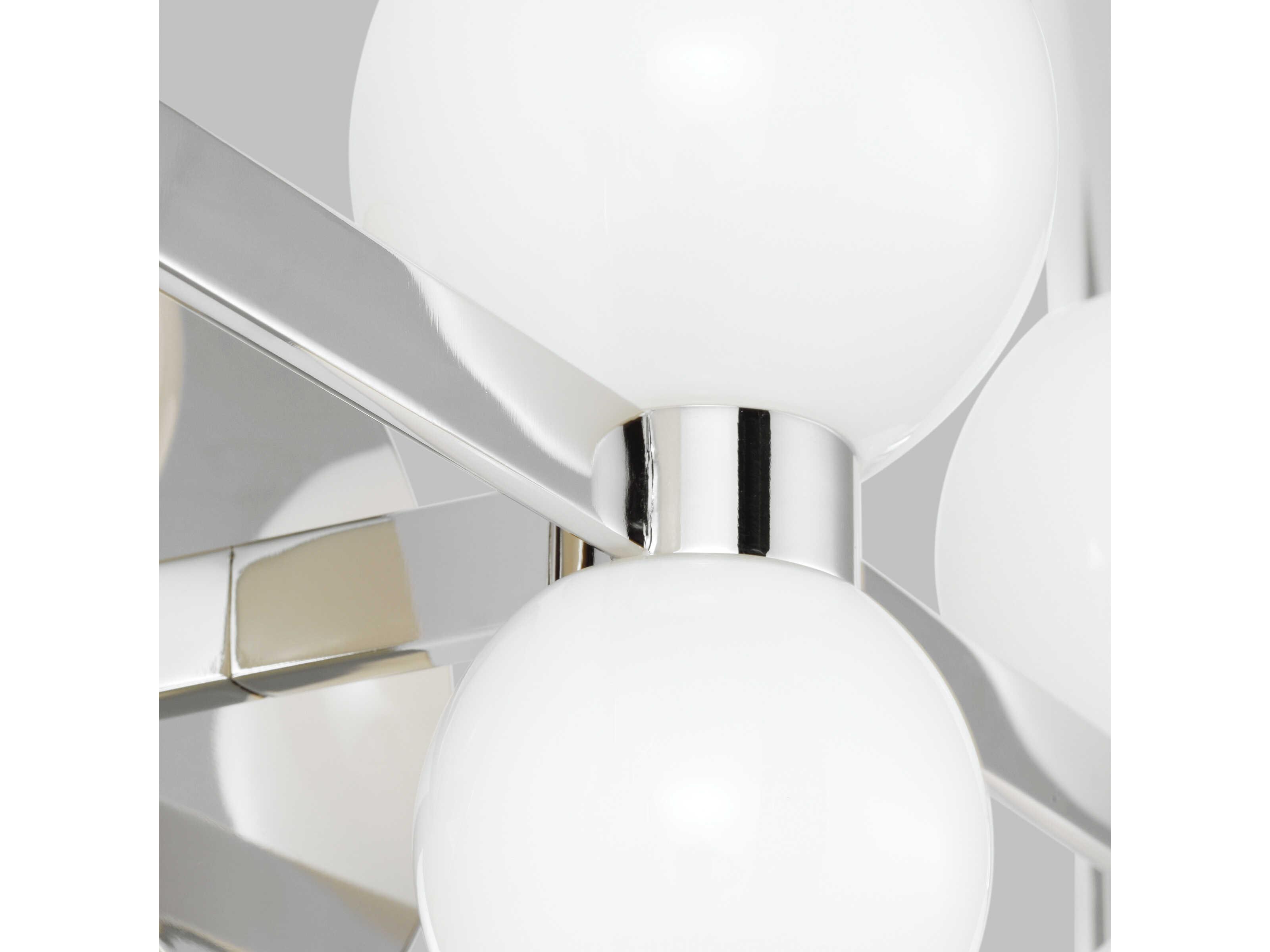 Visual Comfort Studio Londyn 6-Light Polished Nickel Vanity Light