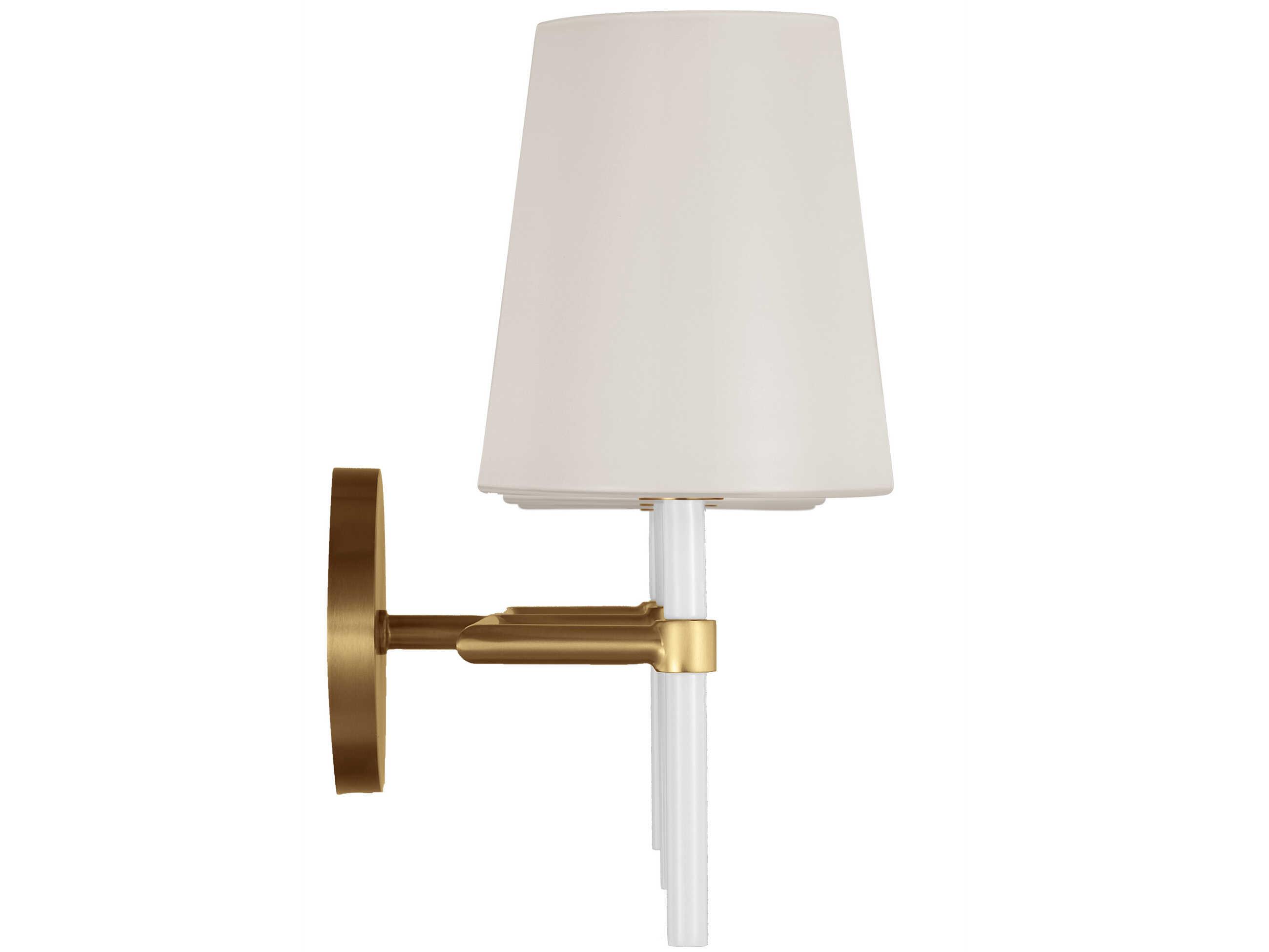 Visual Comfort Studio Monroe 3-Light Burnished Brass Vanity Light