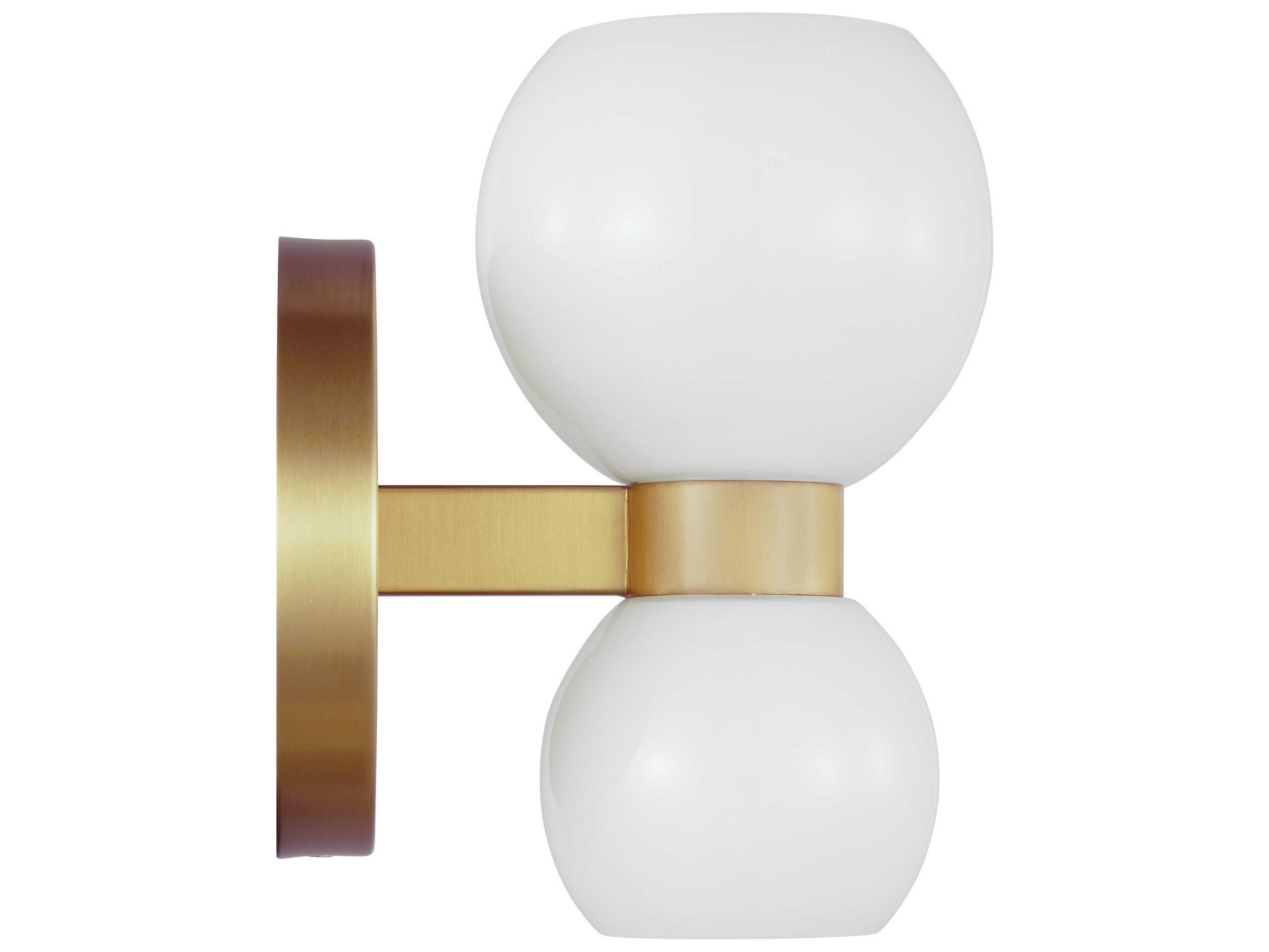 Visual Comfort Studio Londyn 2-Light Burnished Brass Wall Sconce