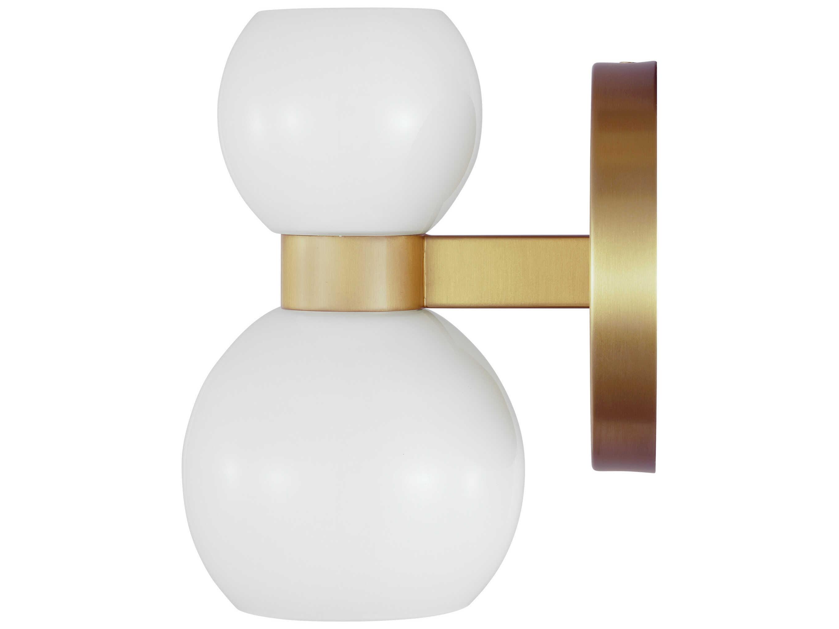 Visual Comfort Studio Londyn 2-Light Burnished Brass Wall Sconce