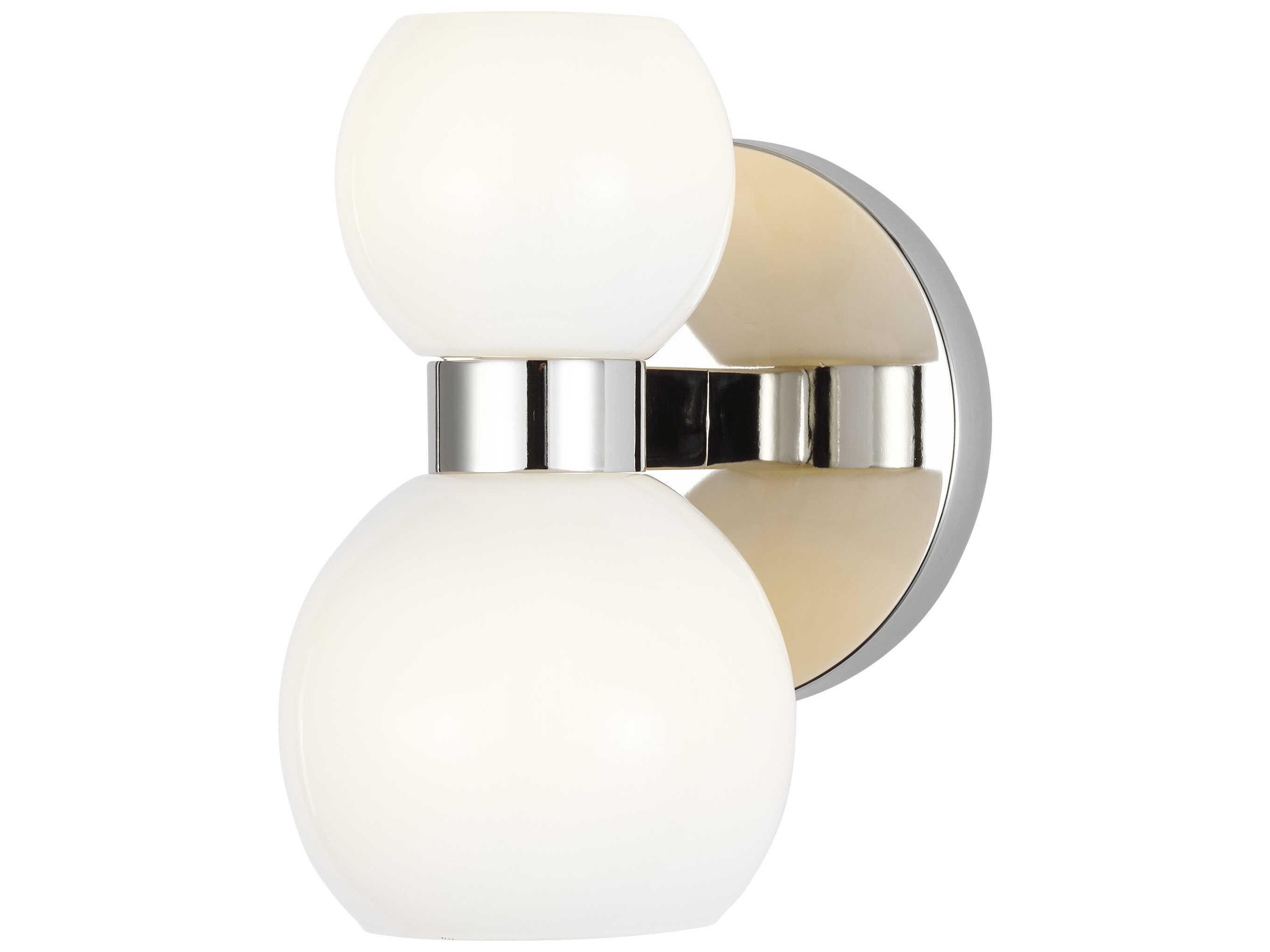 Visual Comfort Studio Londyn 2-Light Polished Nickel Wall Sconce