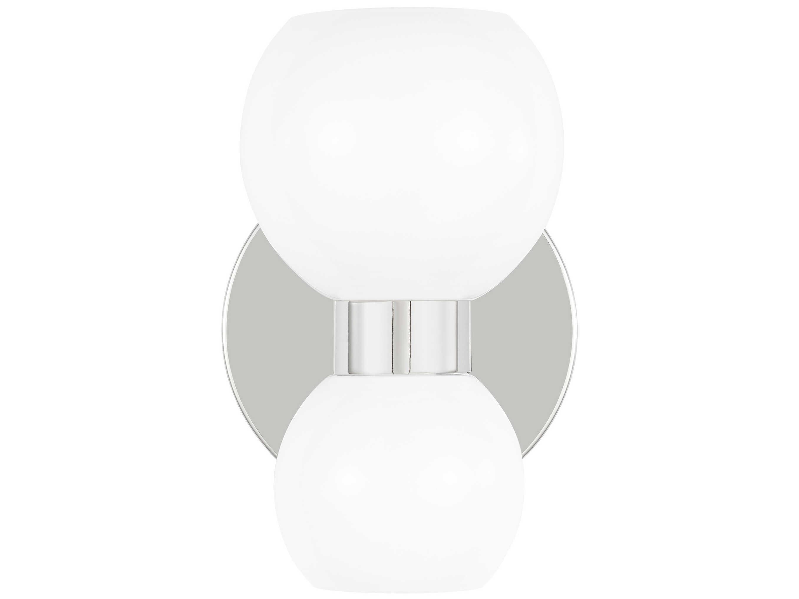 Visual Comfort Studio Londyn 2-Light Polished Nickel Wall Sconce