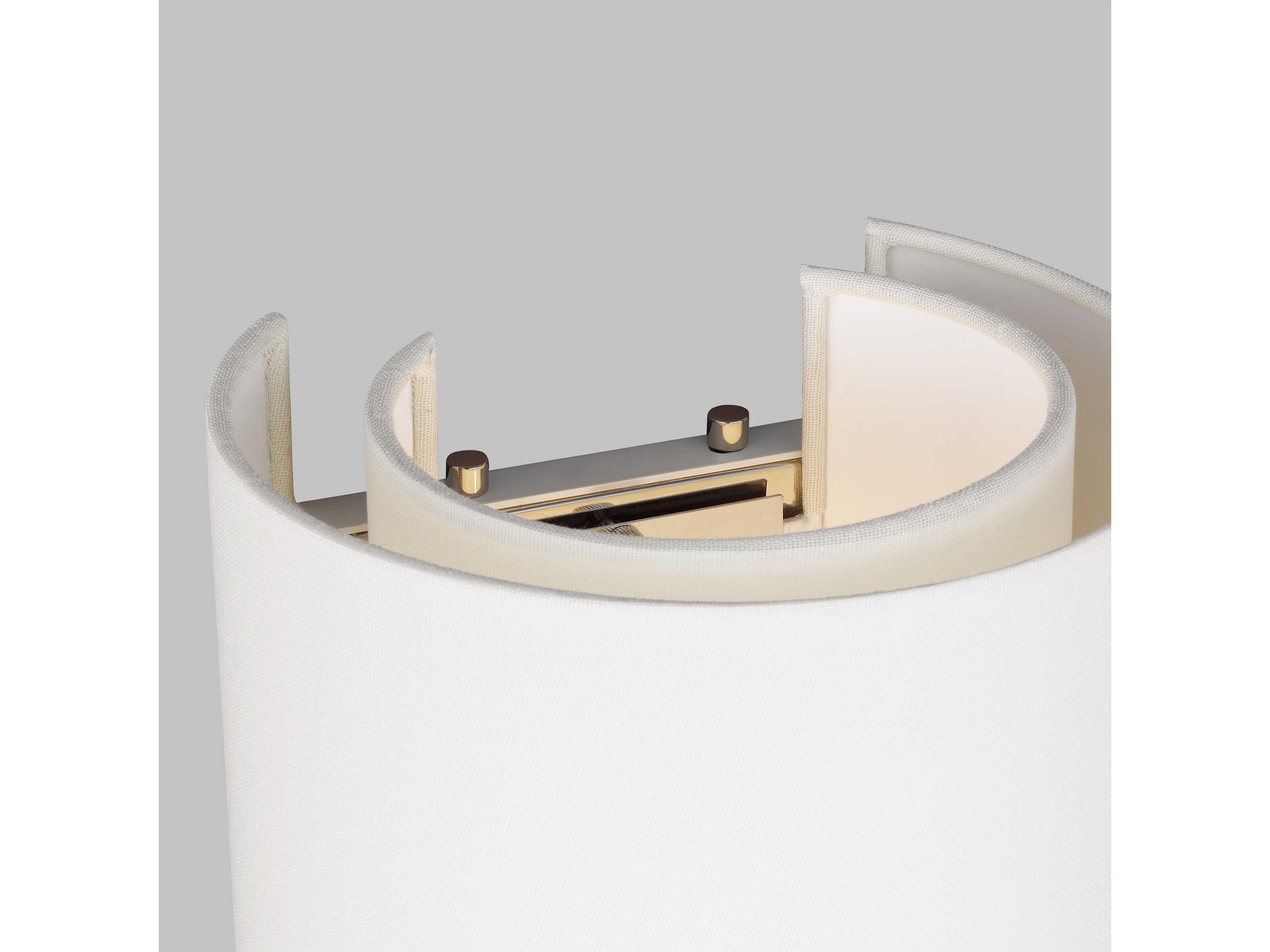 Visual Comfort Studio Sawyer 2-Light Polished Nickel Wall Sconce