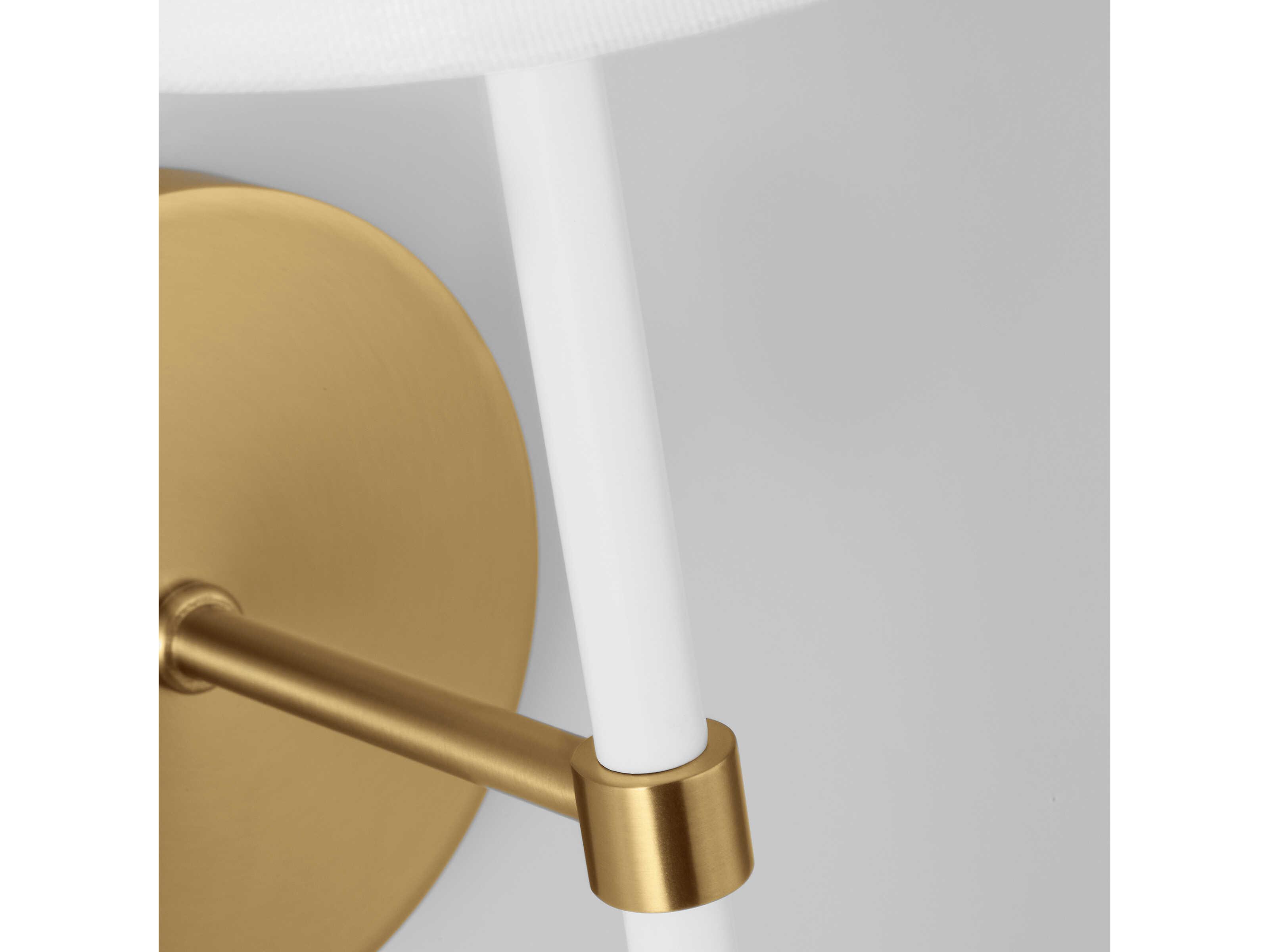 Visual Comfort Studio Monroe 1-Light Burnished Brass Wall Sconce