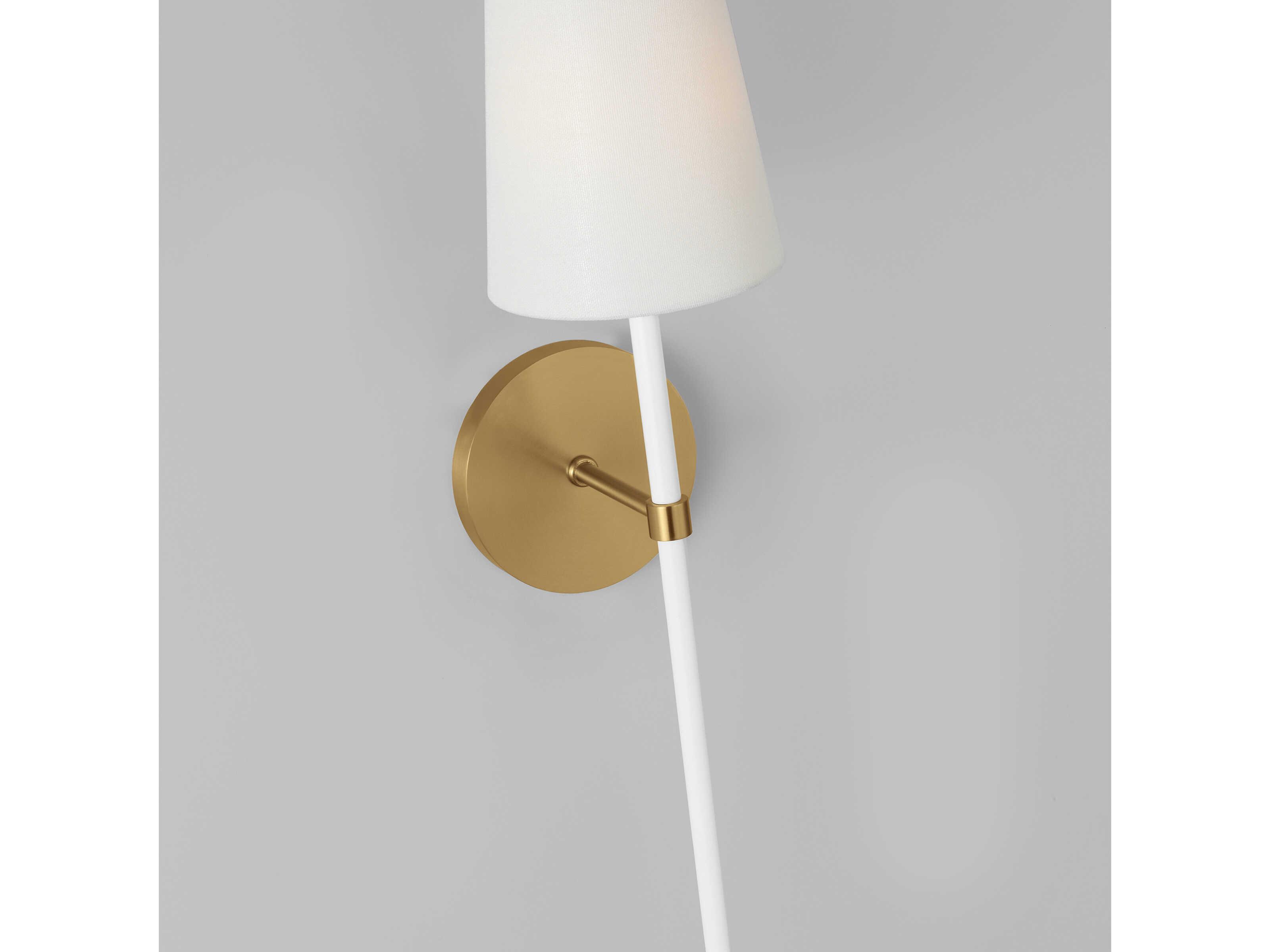 Visual Comfort Studio Monroe 1-Light Burnished Brass Wall Sconce