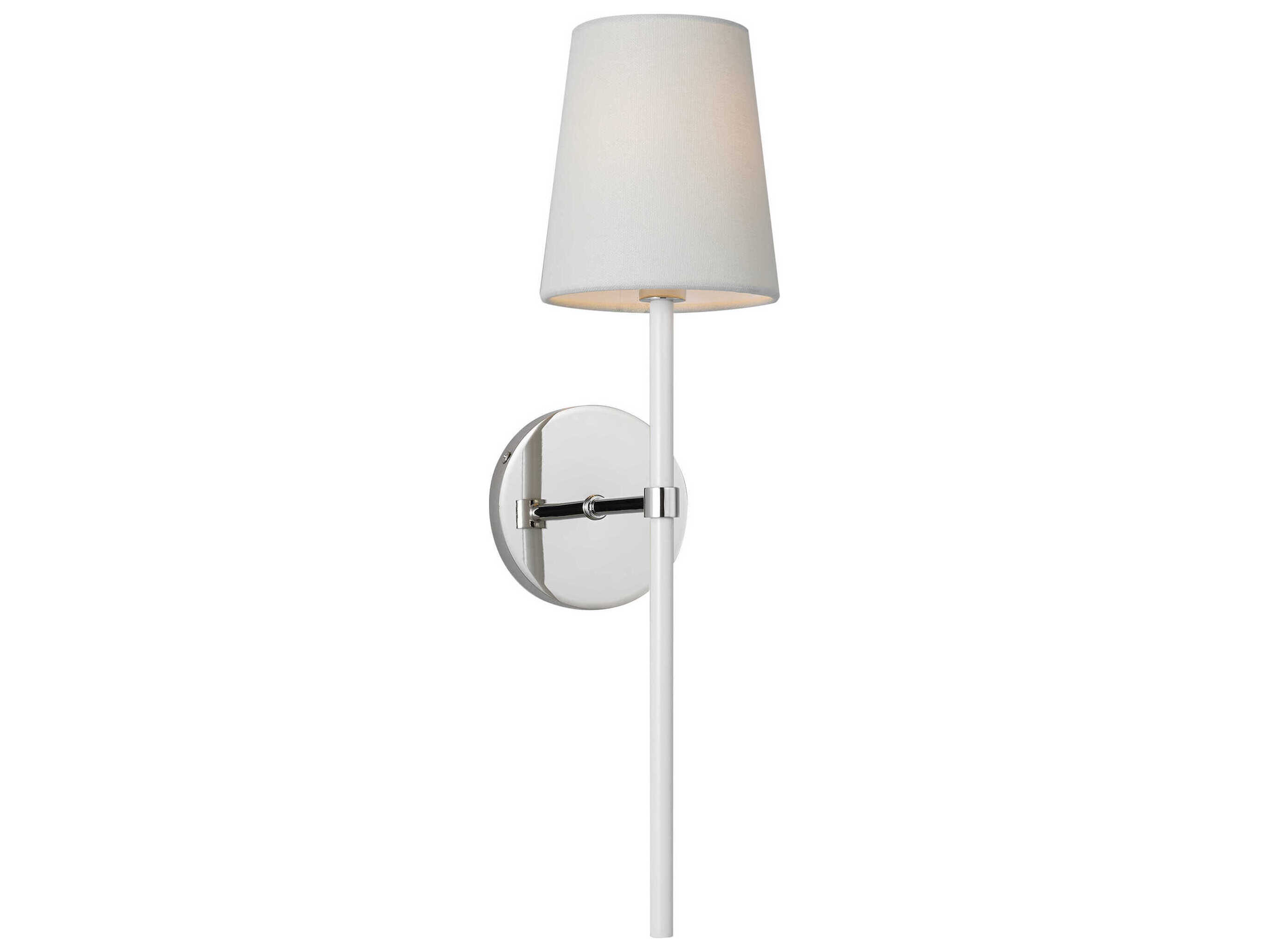 Visual Comfort Studio Monroe 1-Light Polished Nickel Wall Sconce
