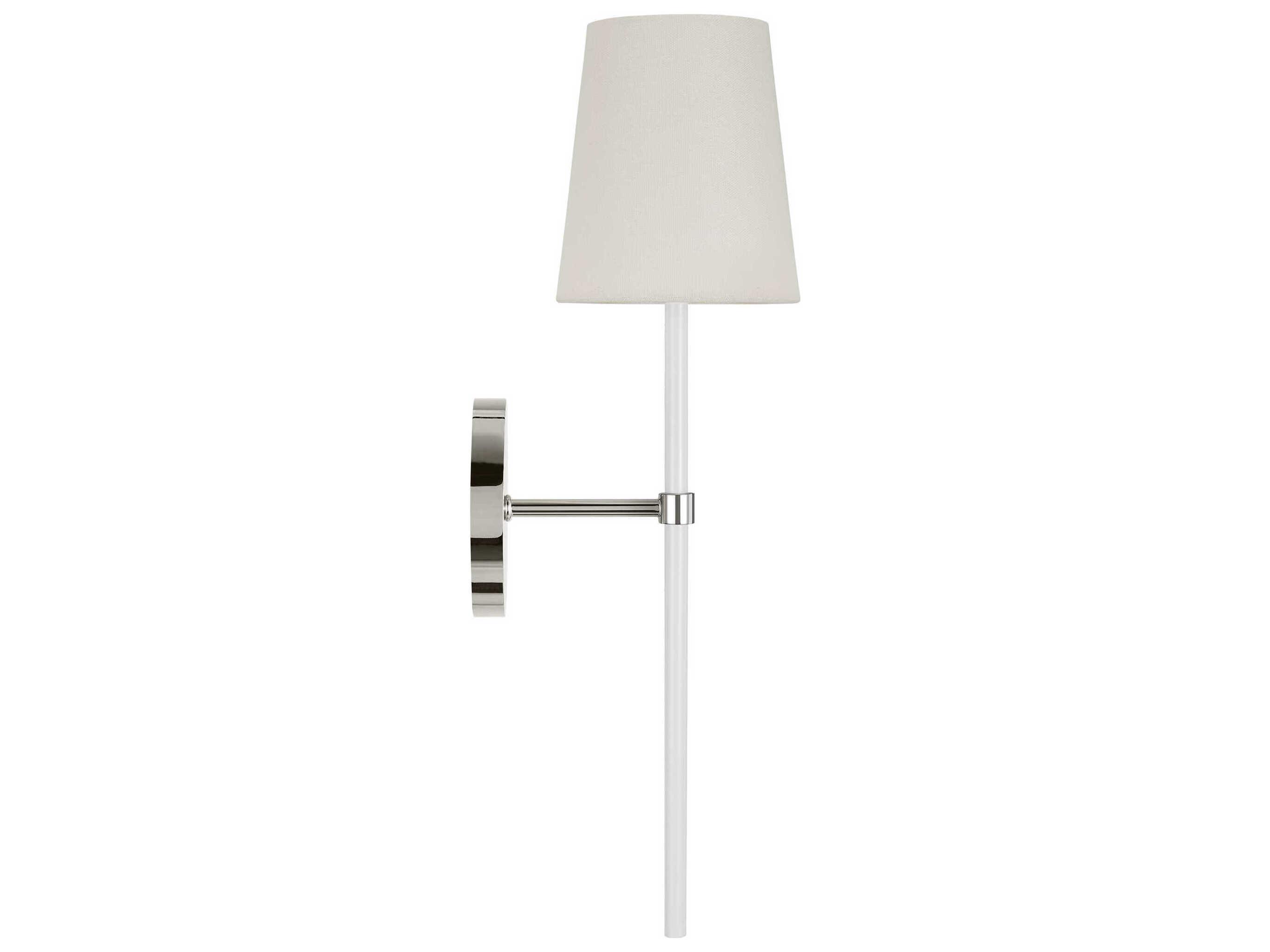 Visual Comfort Studio Monroe 1-Light Polished Nickel Wall Sconce