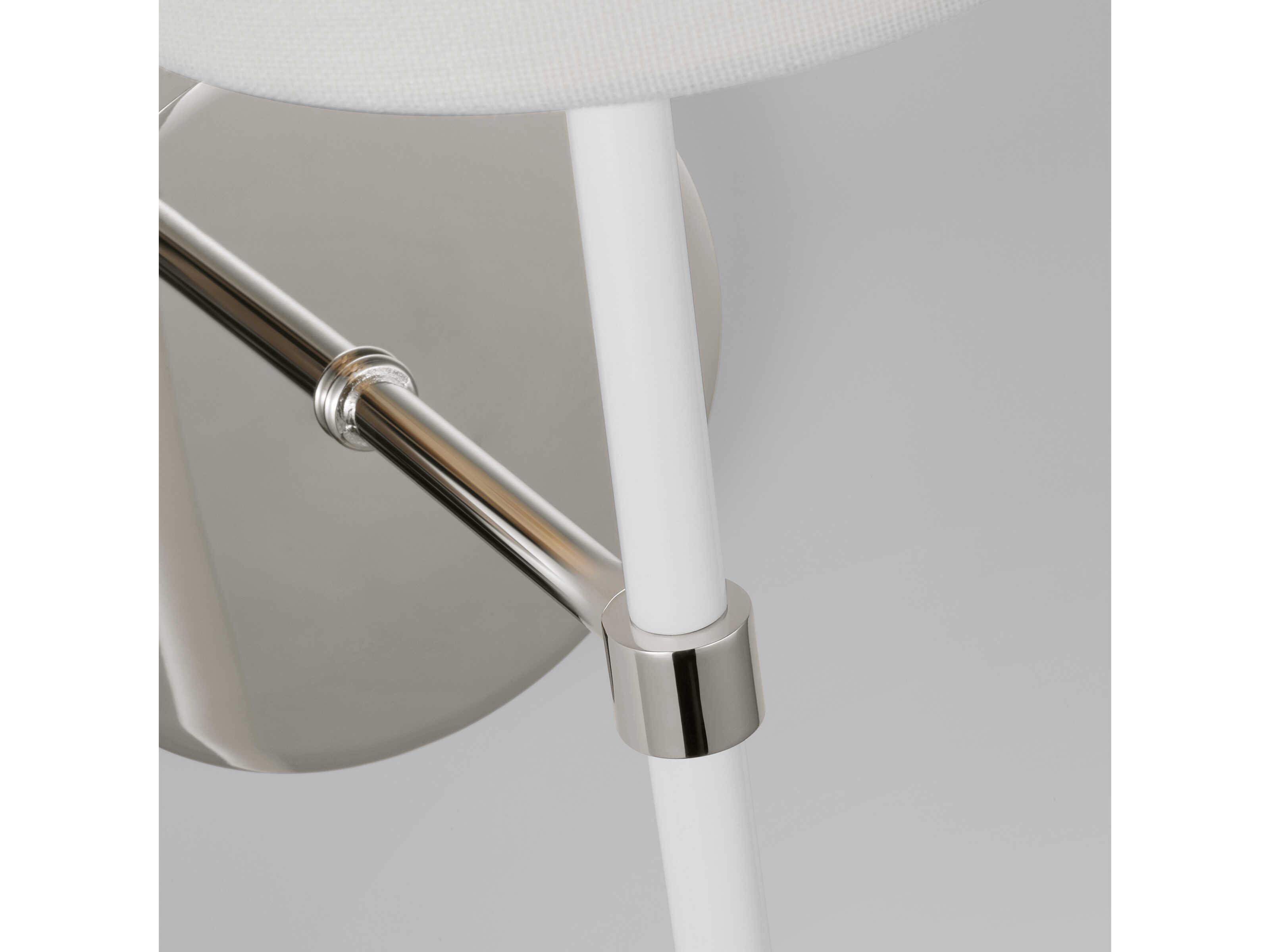 Visual Comfort Studio Monroe 1-Light Polished Nickel Wall Sconce