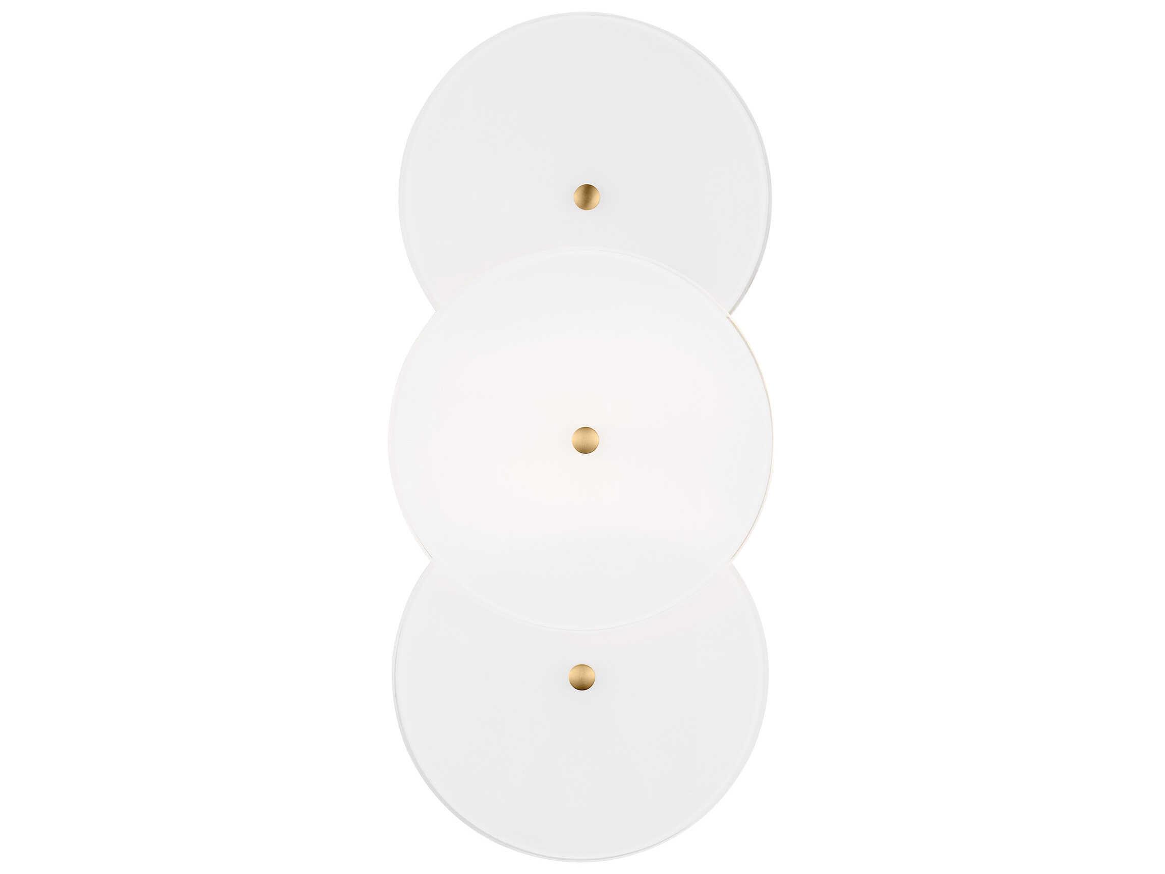 Visual Comfort Studio Emery 2-Light Burnished Brass Wall Sconce