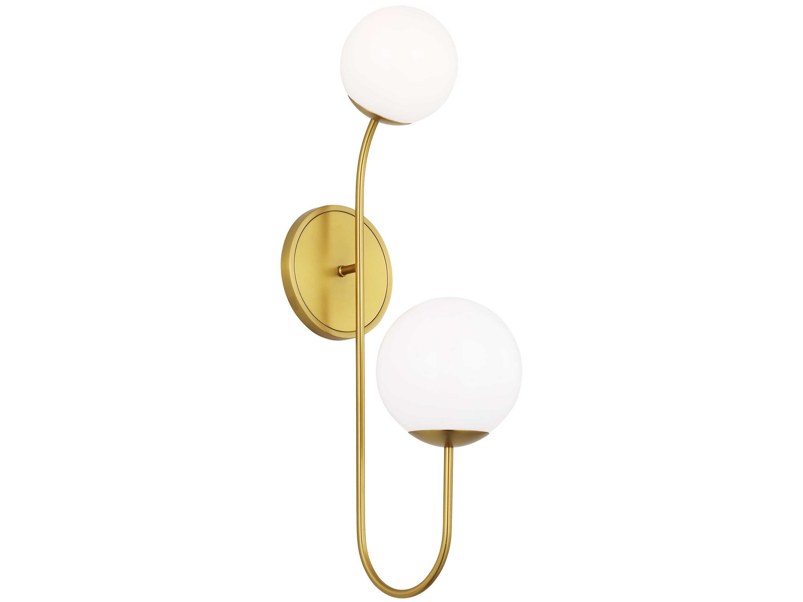 Visual Comfort Studio Noemie 2-Light Burnished Brass Wall Sconce