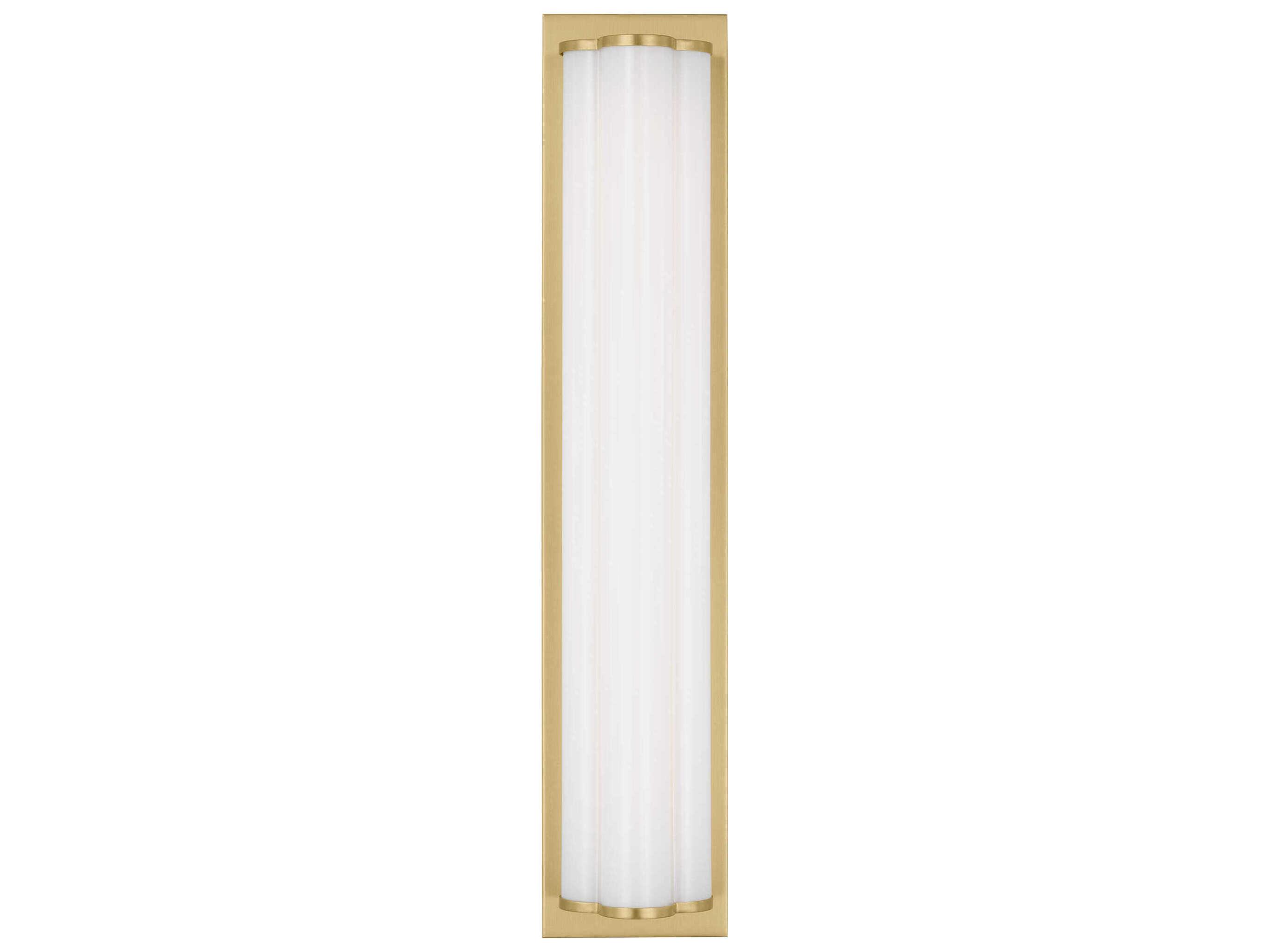 Visual Comfort Studio Freya 1-Light Burnished Brass Vanity Light