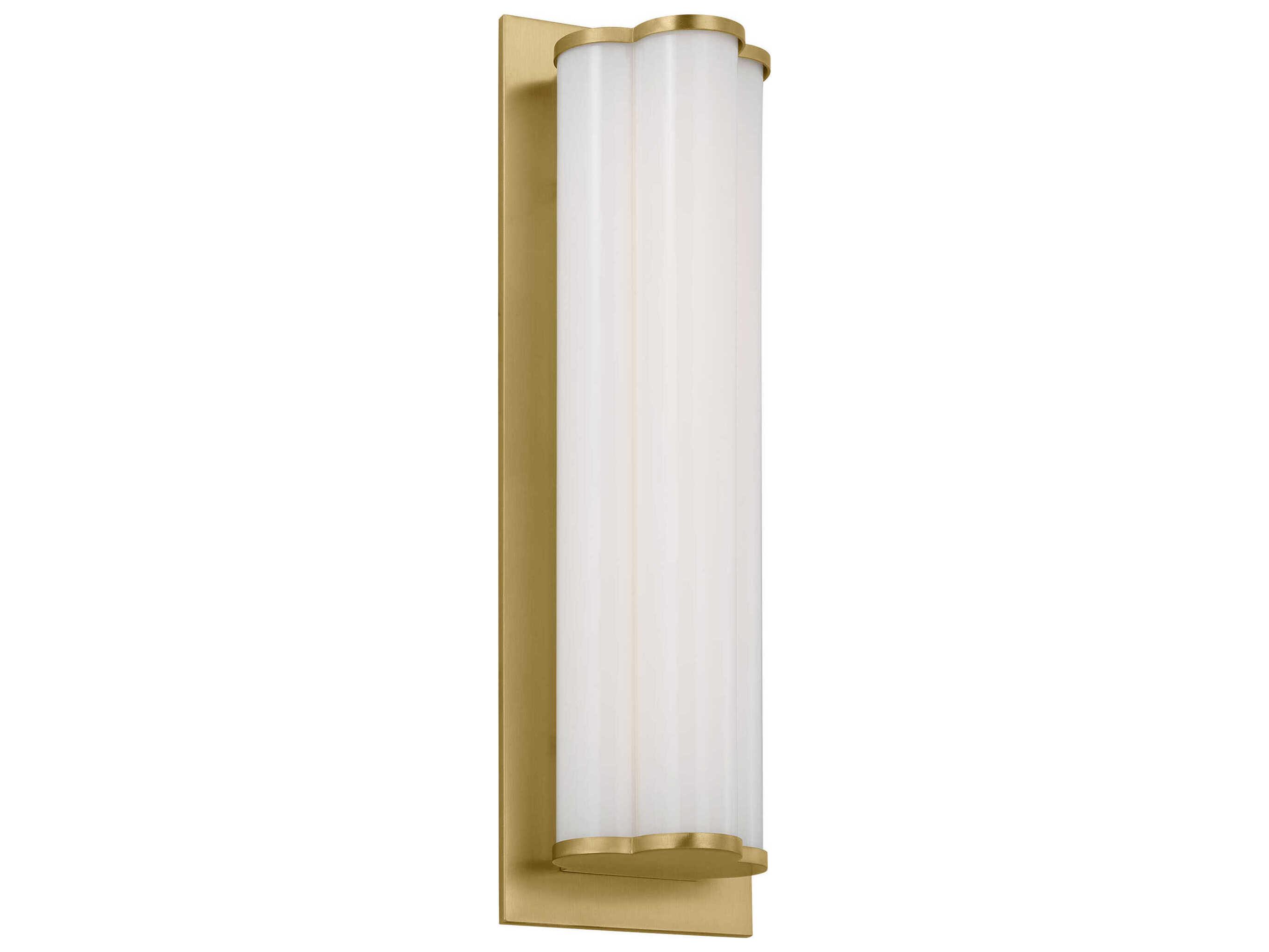 Visual Comfort Studio Freya 1-Light Burnished Brass Vanity Light