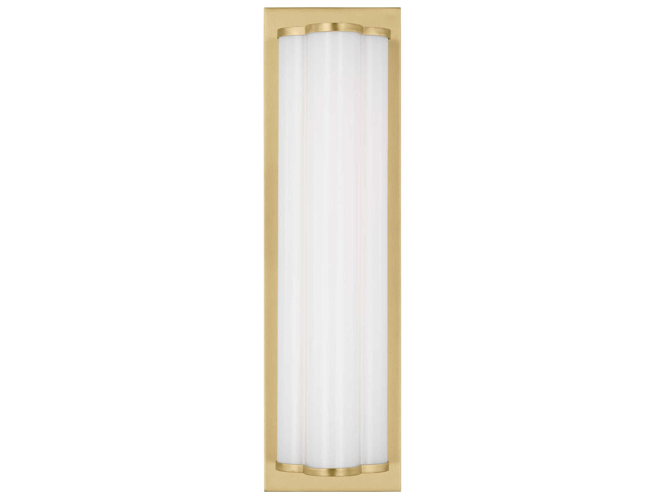 Visual Comfort Studio Freya 1-Light Burnished Brass Vanity Light