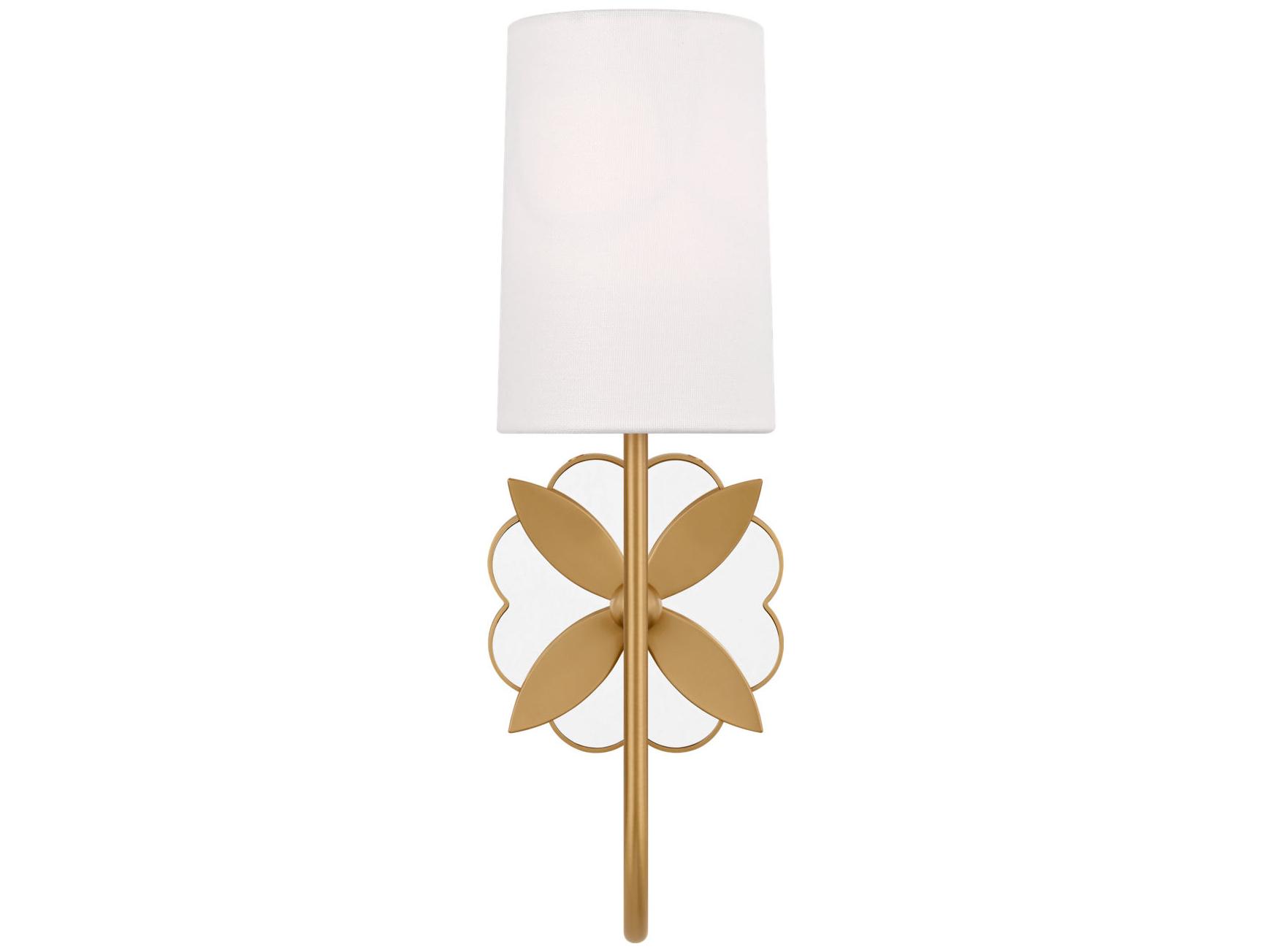 Visual Comfort Studio Spencer 1-Light Burnished Brass Wall Sconce