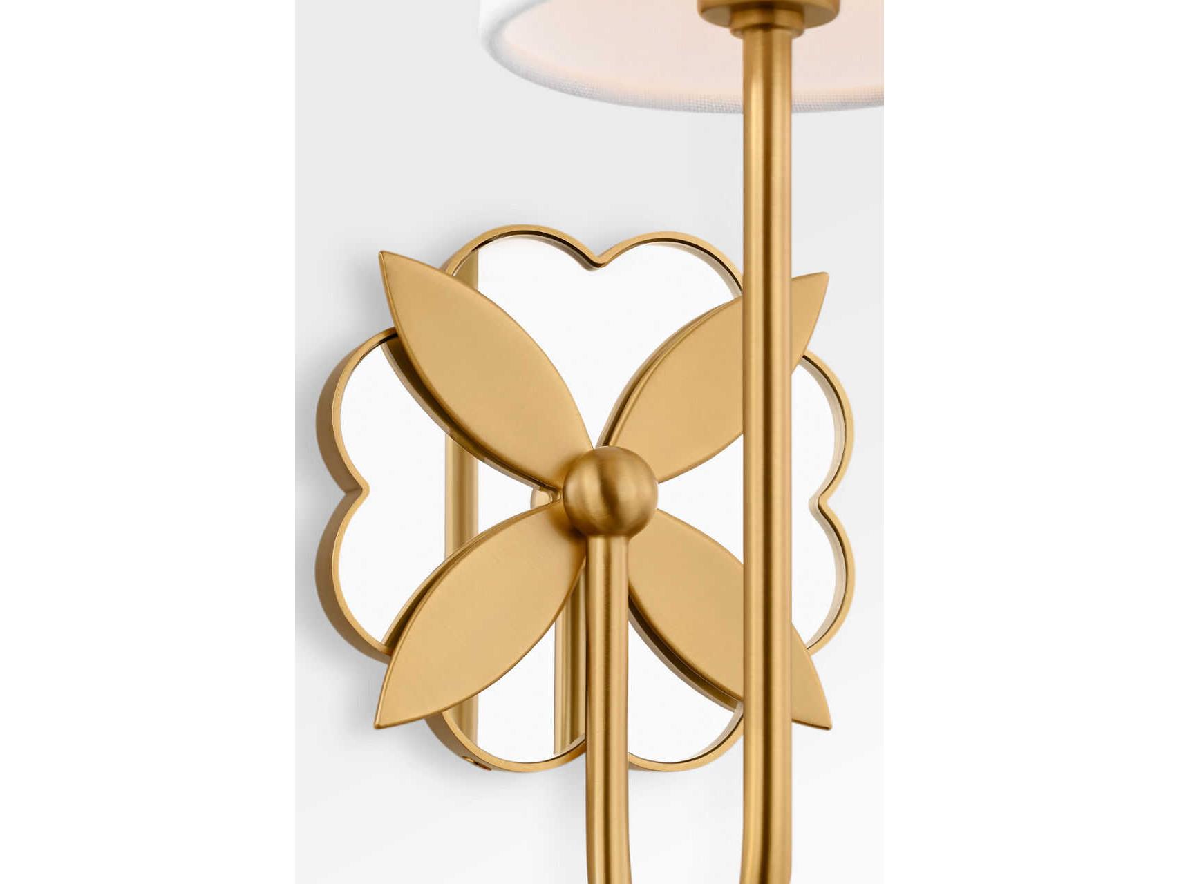 Visual Comfort Studio Spencer 1-Light Burnished Brass Wall Sconce