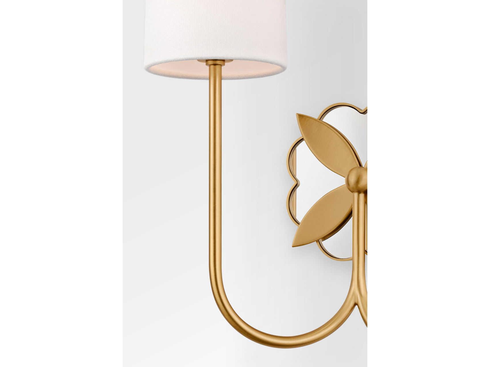 Visual Comfort Studio Spencer 2-Light Burnished Brass Wall Sconce
