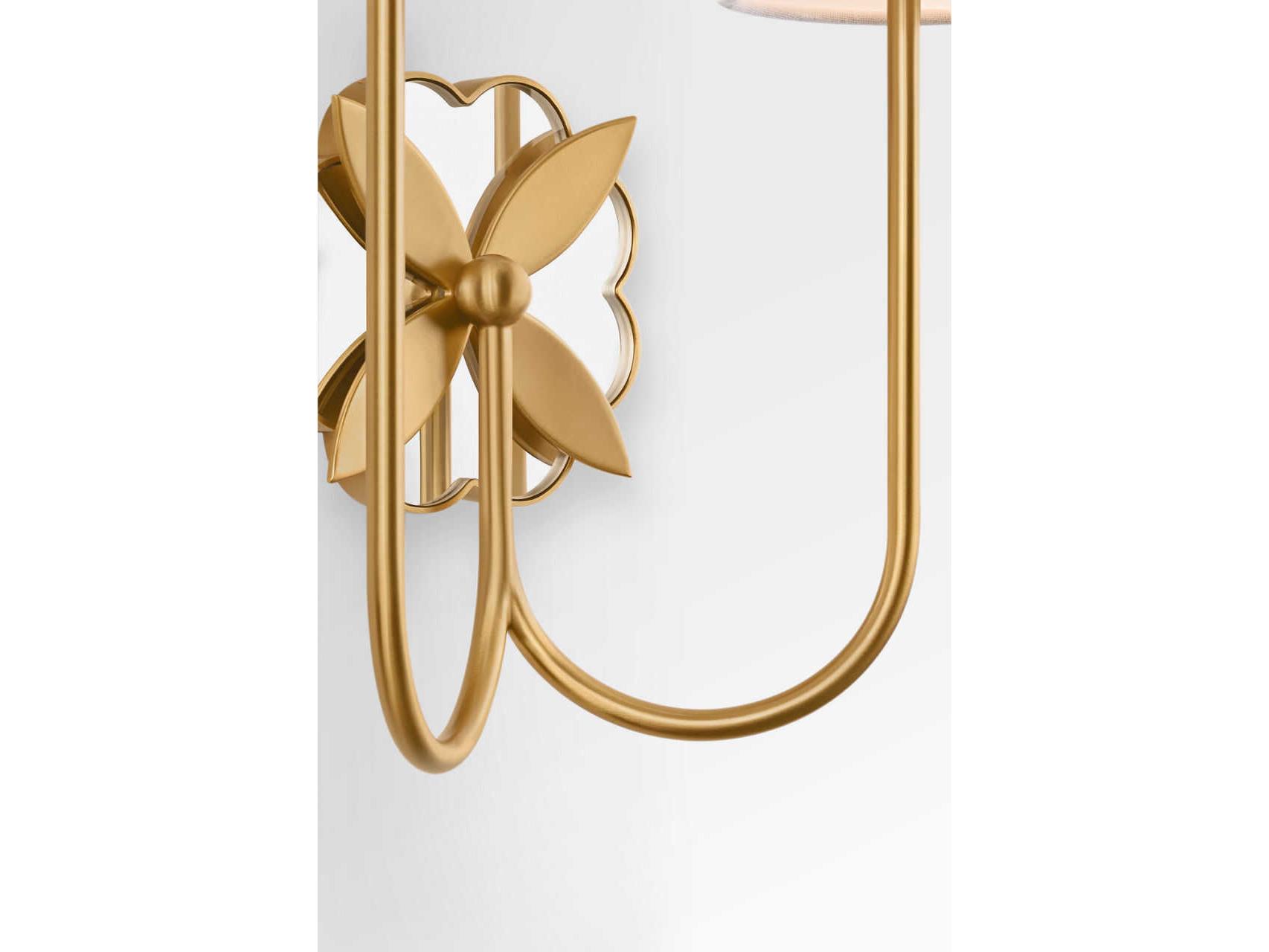 Visual Comfort Studio Spencer 2-Light Burnished Brass Wall Sconce