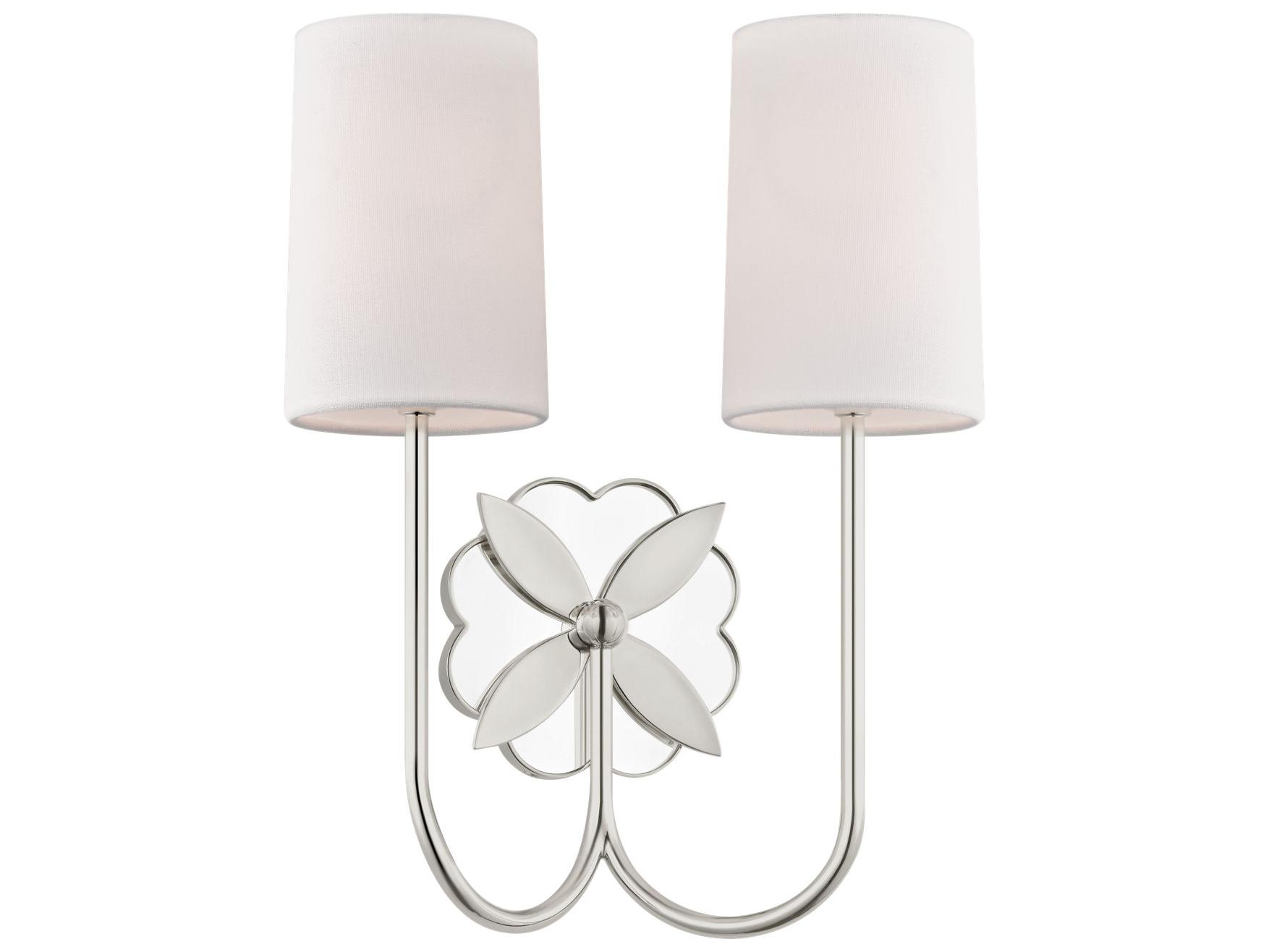 Visual Comfort Studio Spencer 2-Light Polished Nickel Wall Sconce