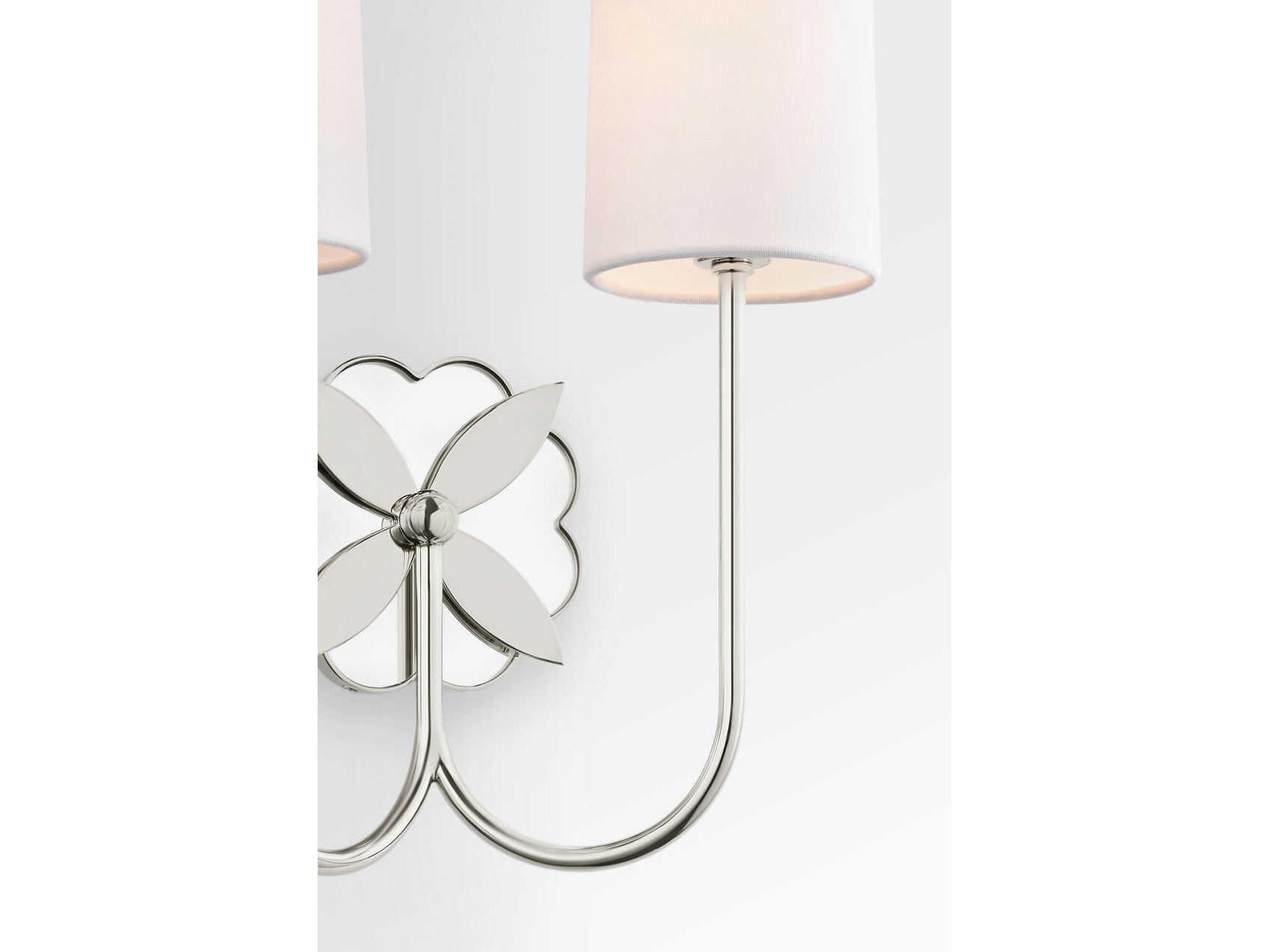 Visual Comfort Studio Spencer 2-Light Polished Nickel Wall Sconce