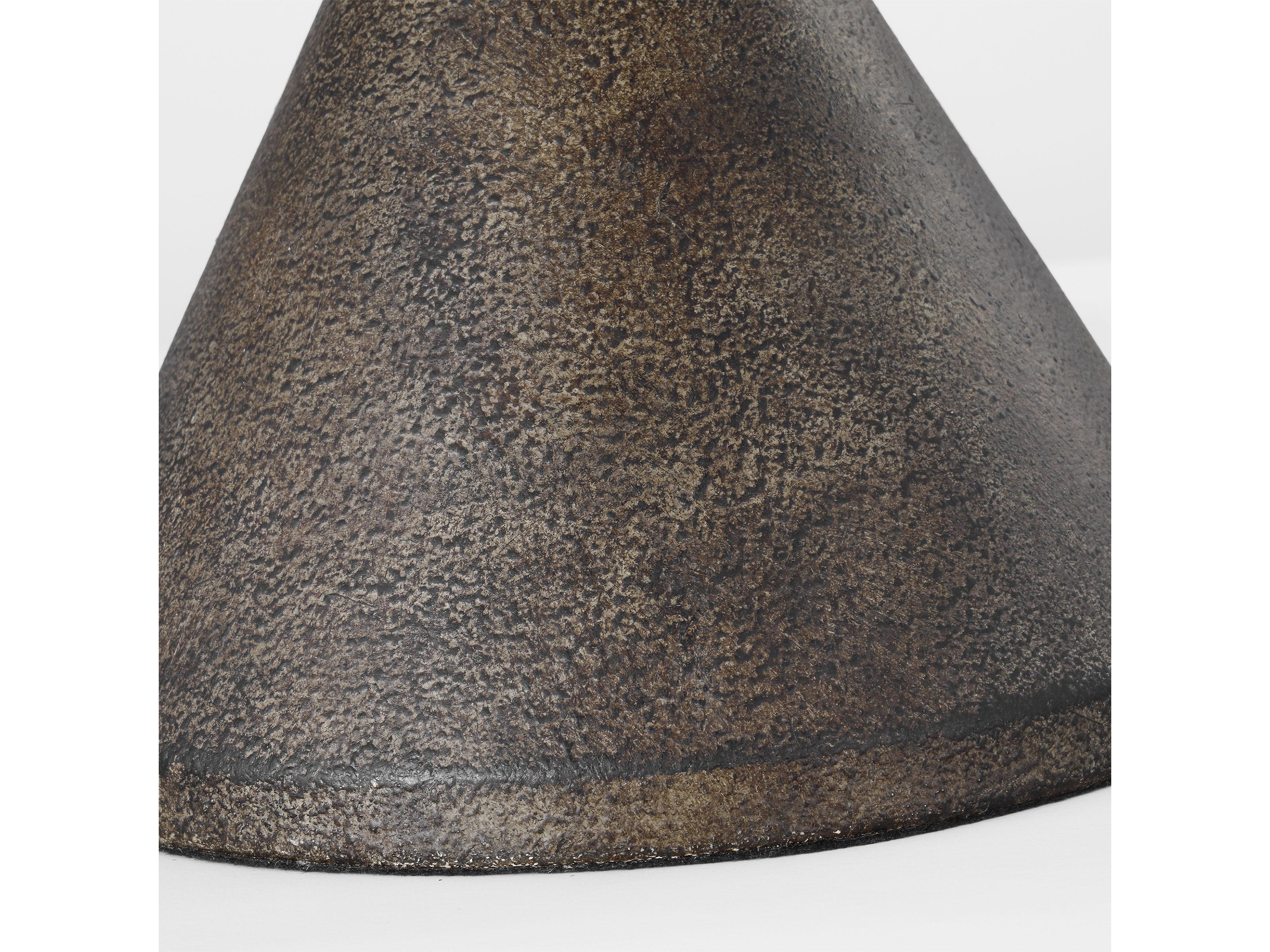 Visual Comfort Studio Brachion Rustic Bronze White Linen Fabric Table Lamp