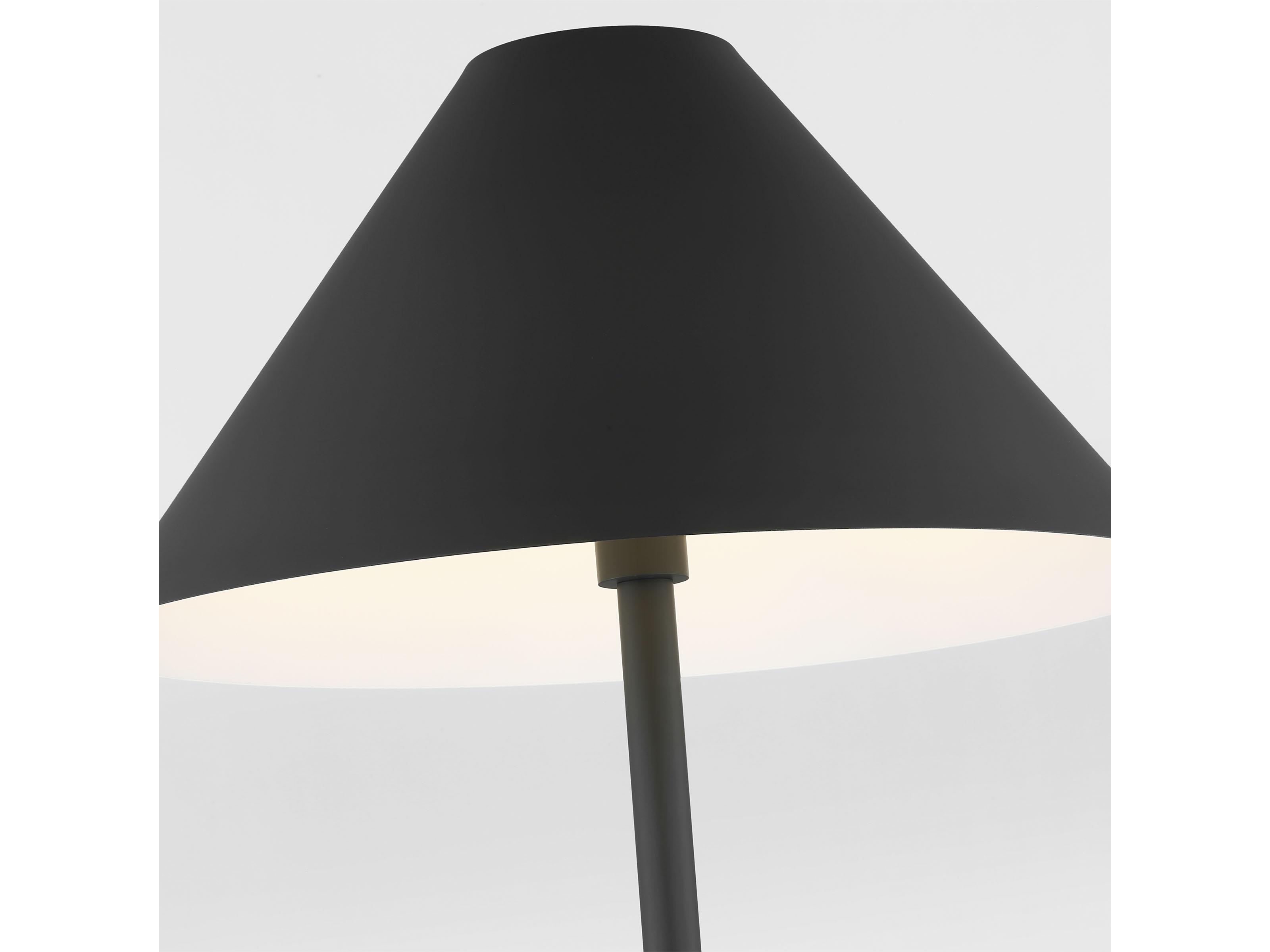 Visual Comfort Studio Contra Matte Charcoal Black Steel Floor Lamp