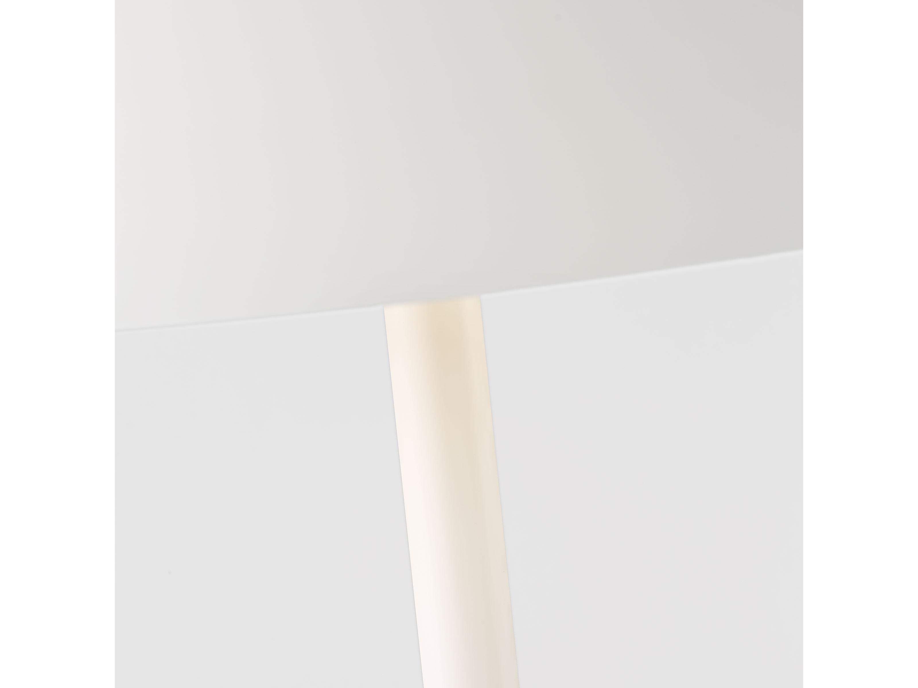Visual Comfort Studio Contra Soft Linen Steel White Floor Lamp