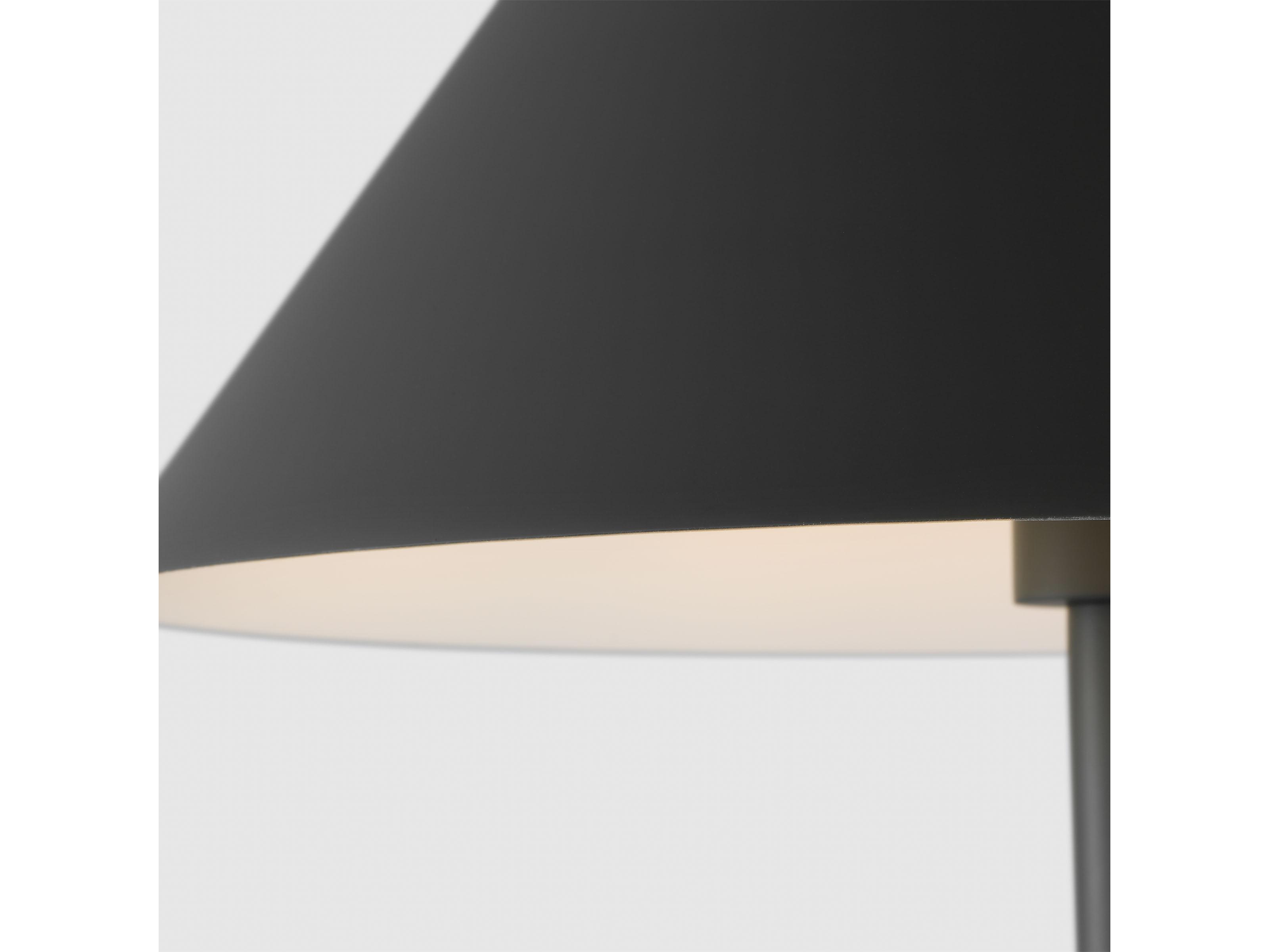 Visual Comfort Studio Contra Matte Charcoal Black Steel Table Lamp