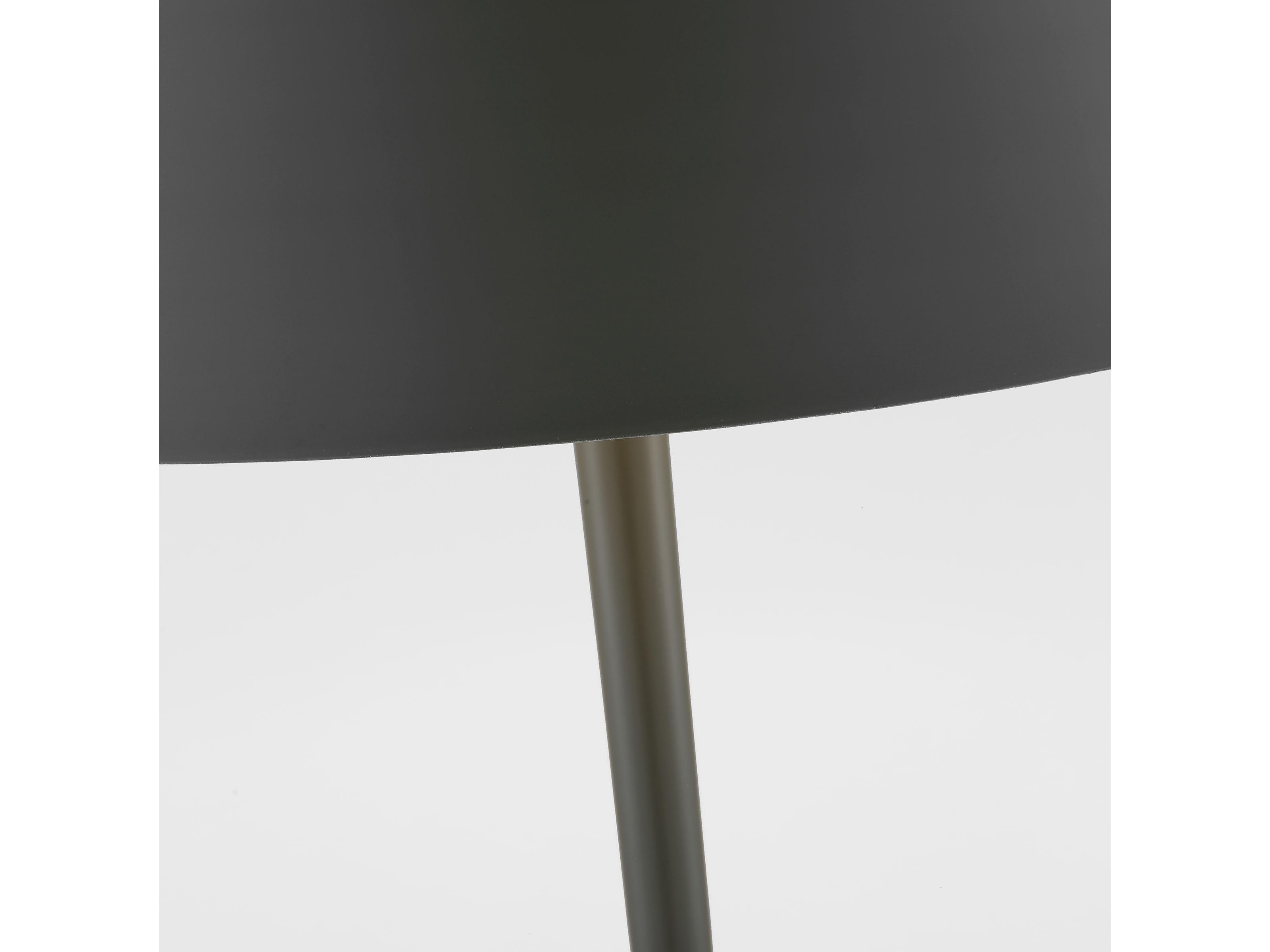 Visual Comfort Studio Contra Matte Charcoal Black Steel Table Lamp