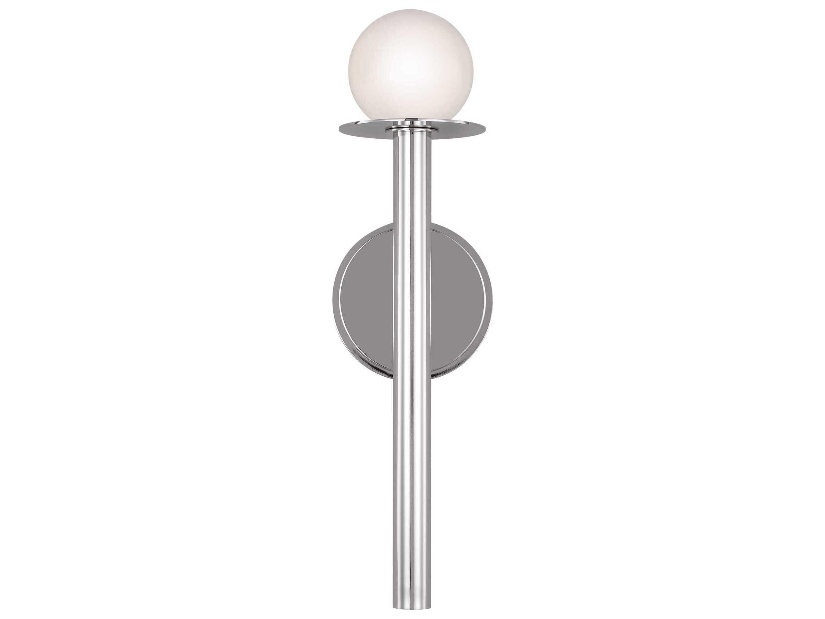 Visual Comfort Studio Nodes 1-Light Polished Nickel Wall Sconce